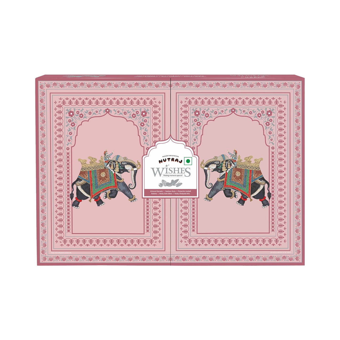 Nutraj Wishes Double Delight 1 Kg Diwali Gift Box | GB-88