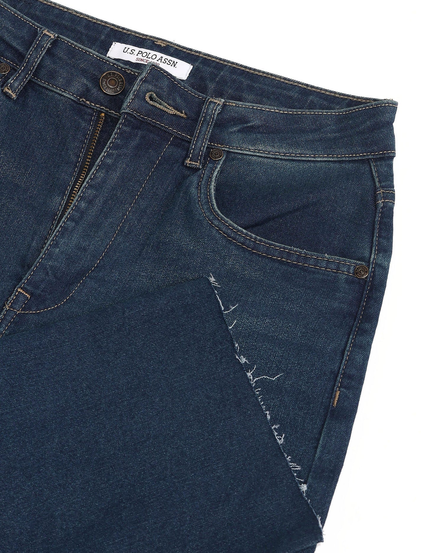 High Rise Straight Fit Jeans