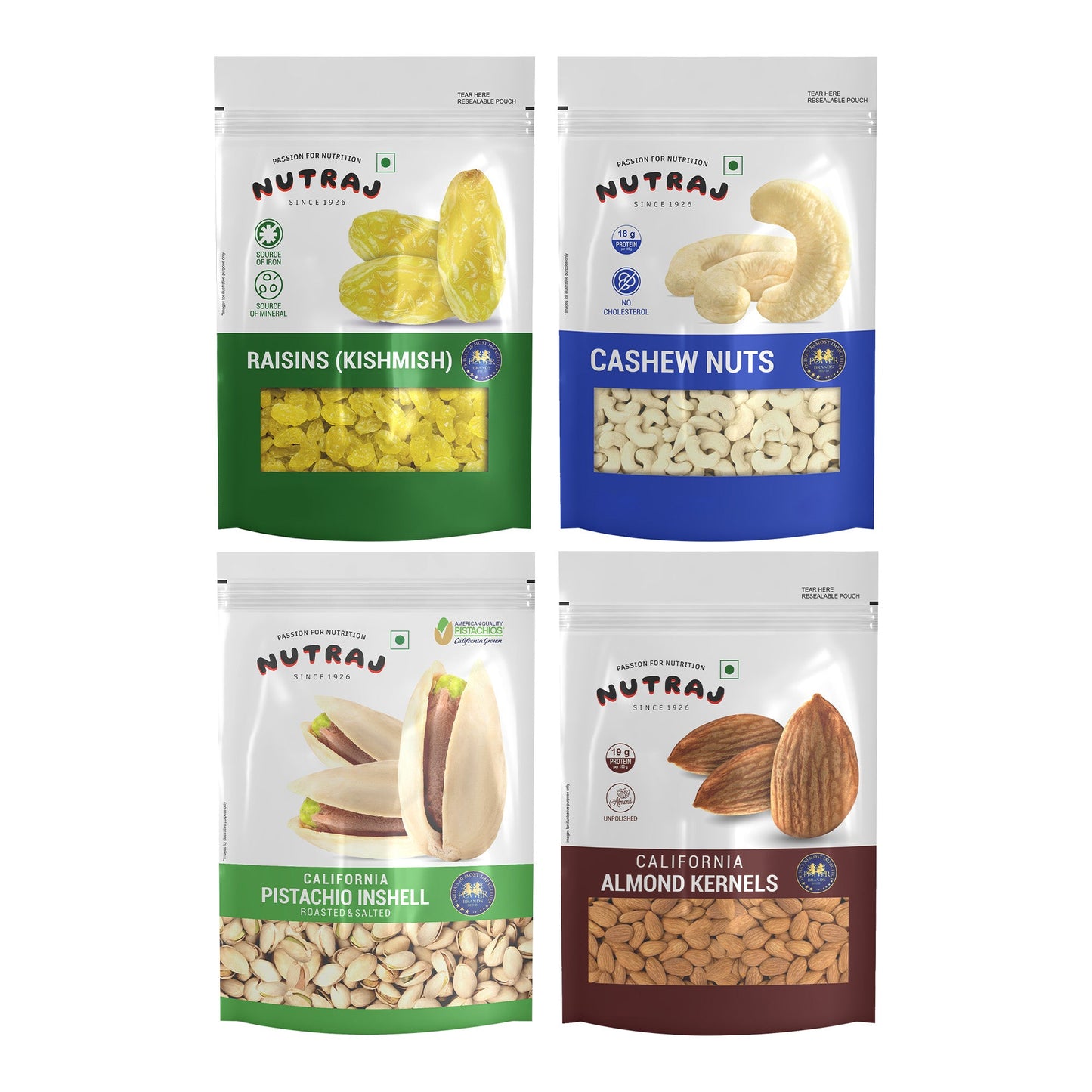 Nutraj Diwali Gift Hamper 800g With 2 Candles