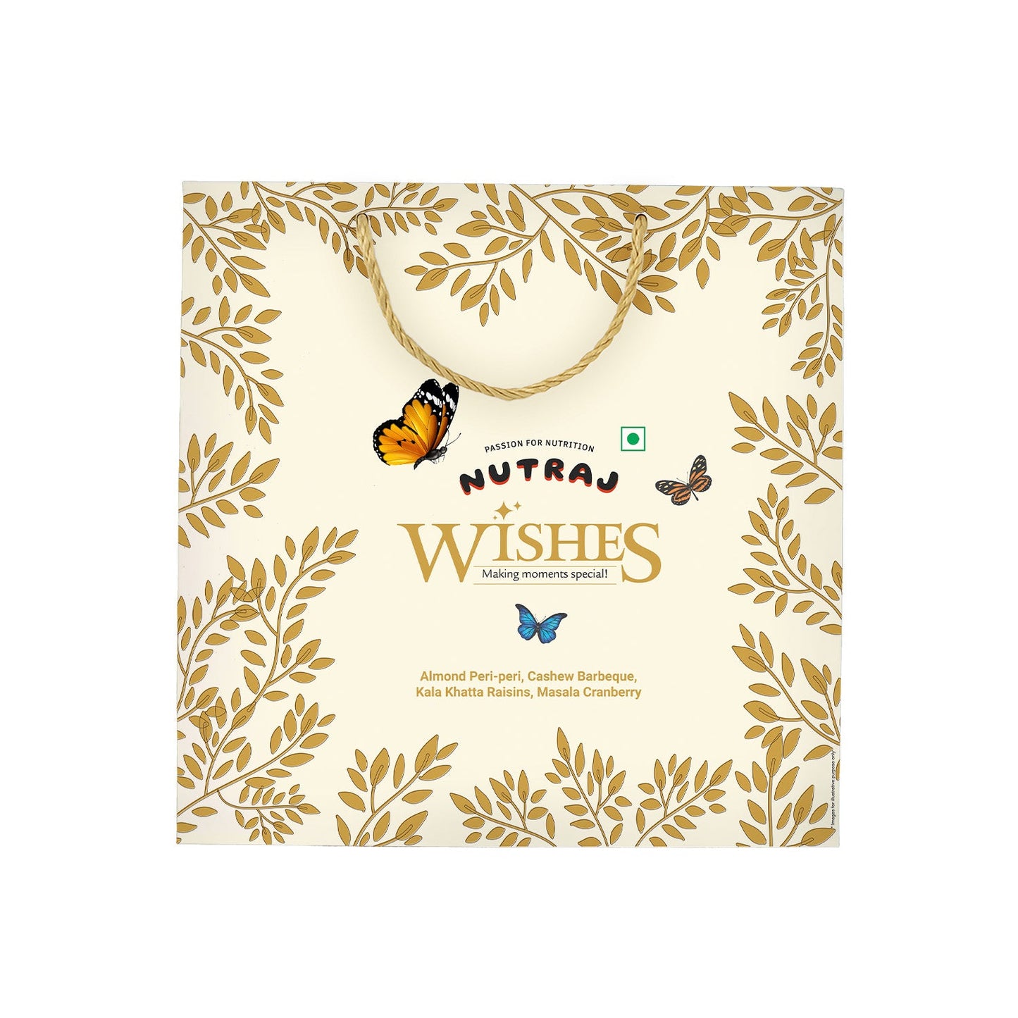 Nutraj Wishes Flavor Fusion 400g Diwali Gift Box |  GB-155