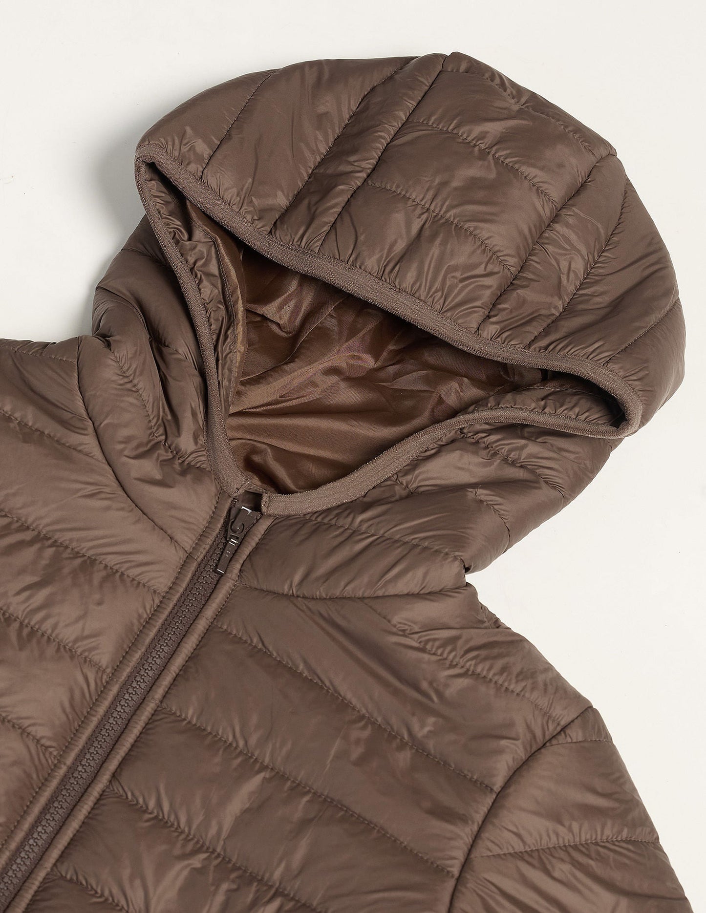 Hooded Nylon Puffer Jacket