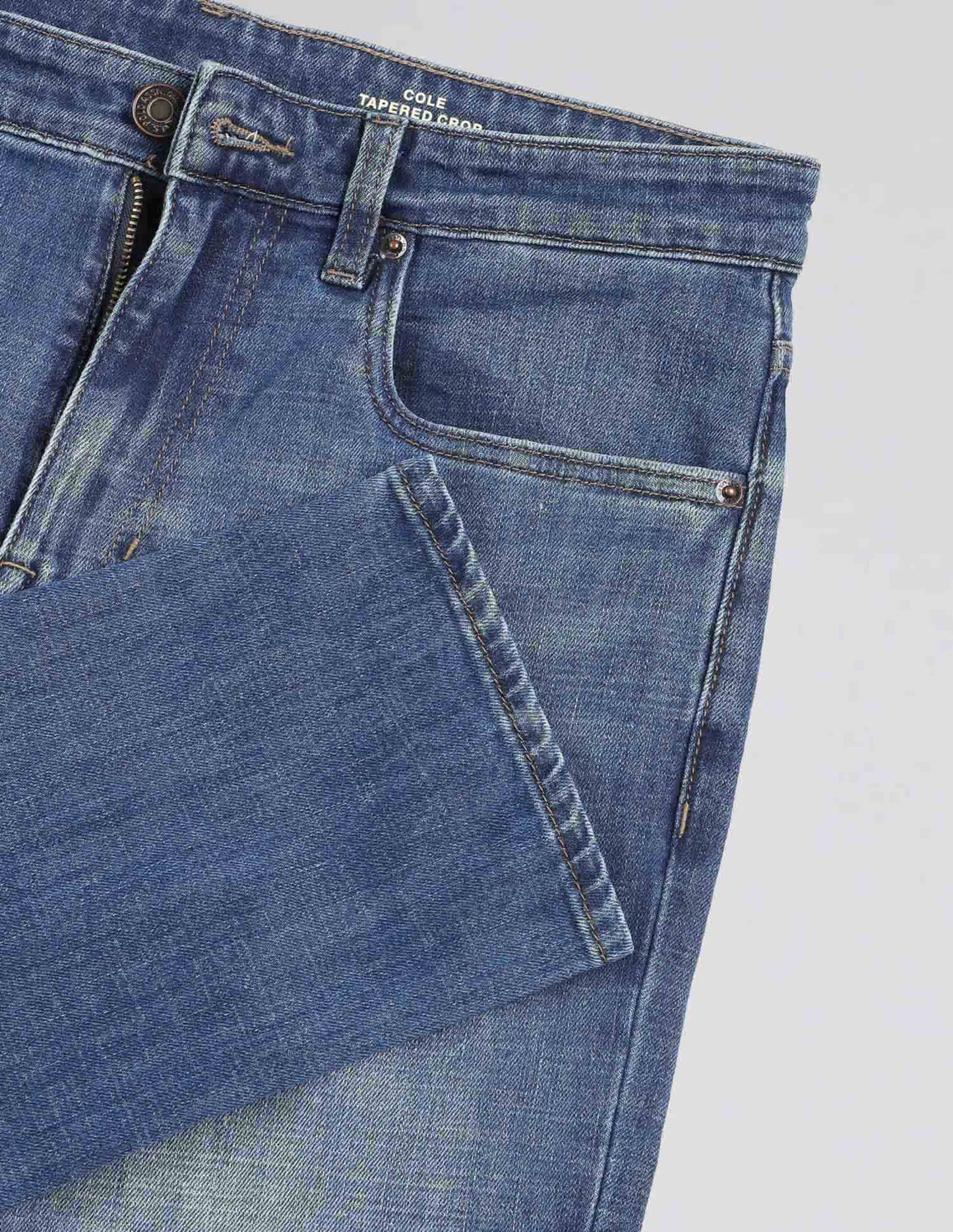 Cole Comfort Cropped Fit Blue Vintage Jeans