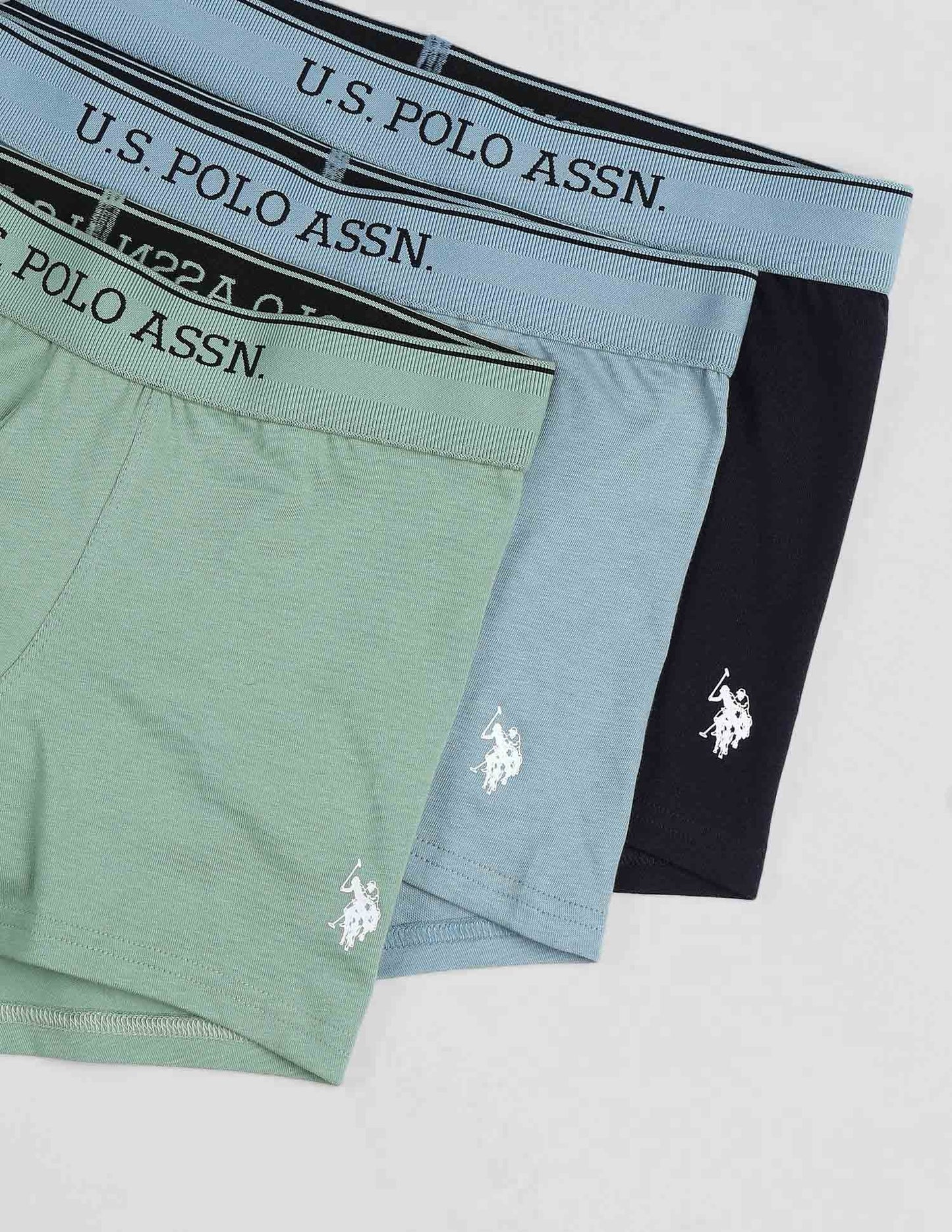 Mid Rise Solid OET15 Trunks - Pack Of 3
