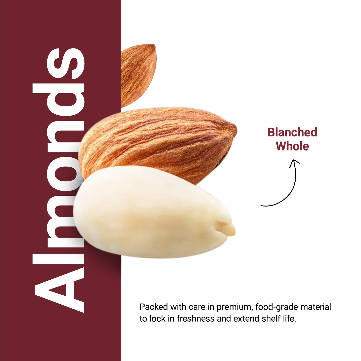 Almond Blanched (Whole)