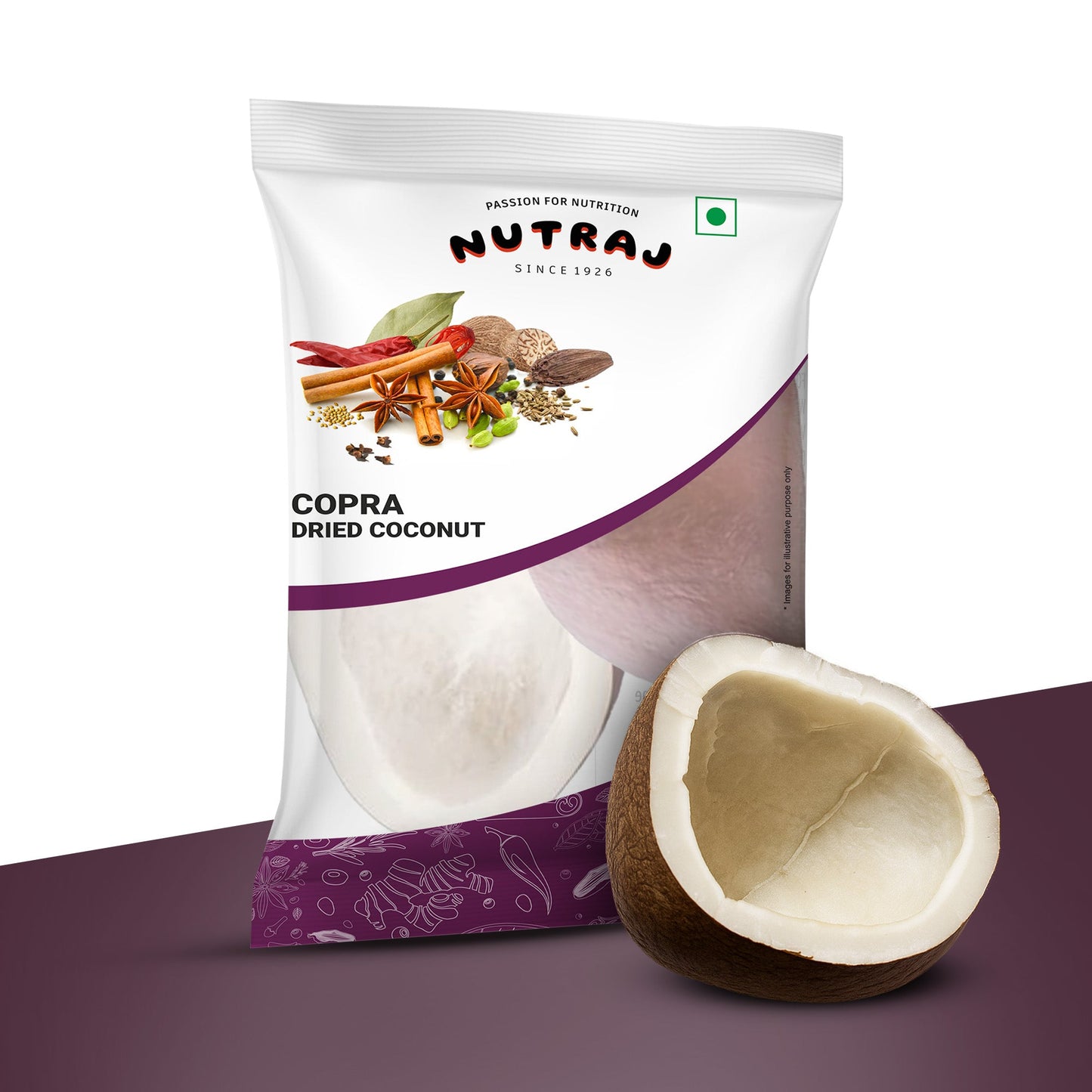 Nutraj Copra Dried Coconut Whole 200g
