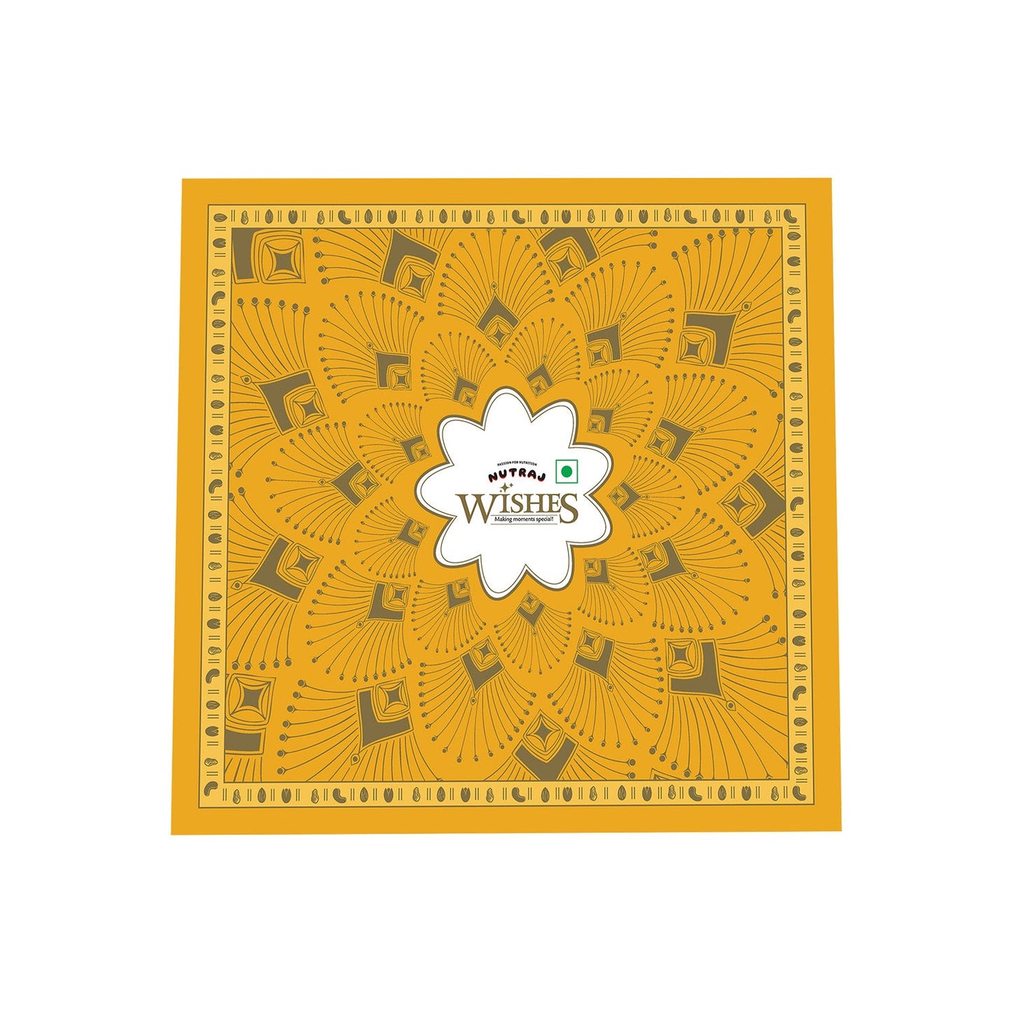 Nutraj Wishes Yellow Bloom 600g Diwali Gift Box | GB-92