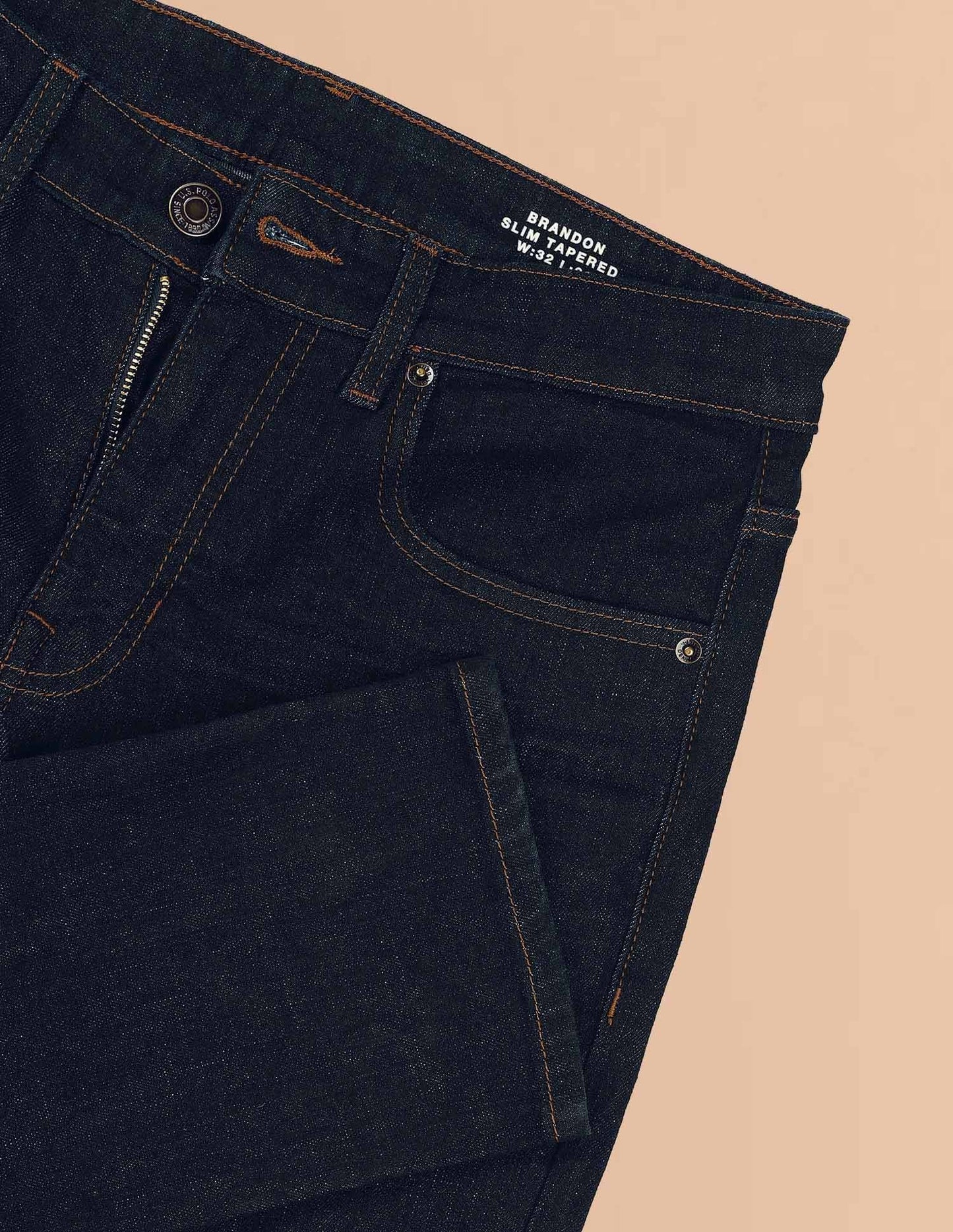 Brandon Slim Tapered Fit Blue Jeans