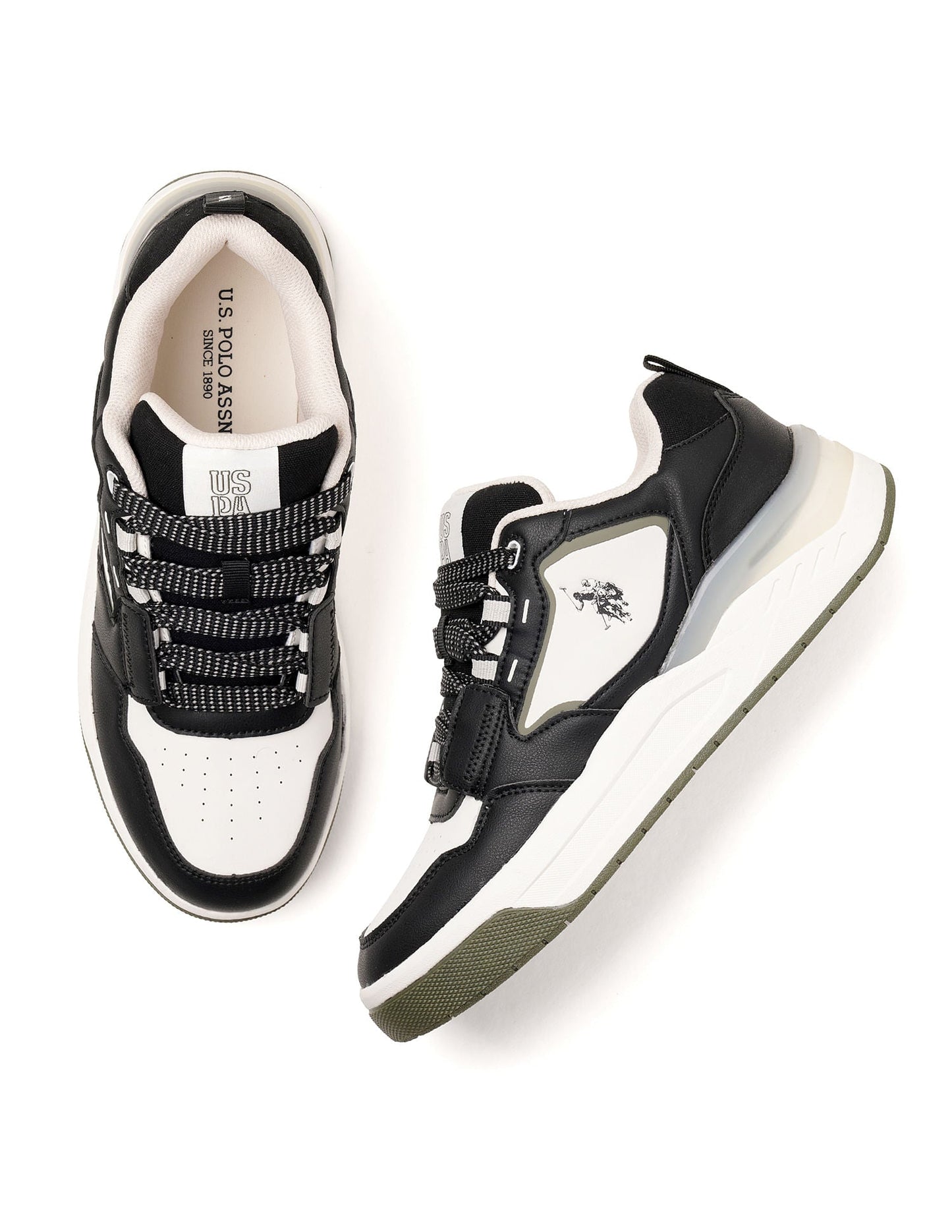 Round Toe Colourblocked Vander Sneakers