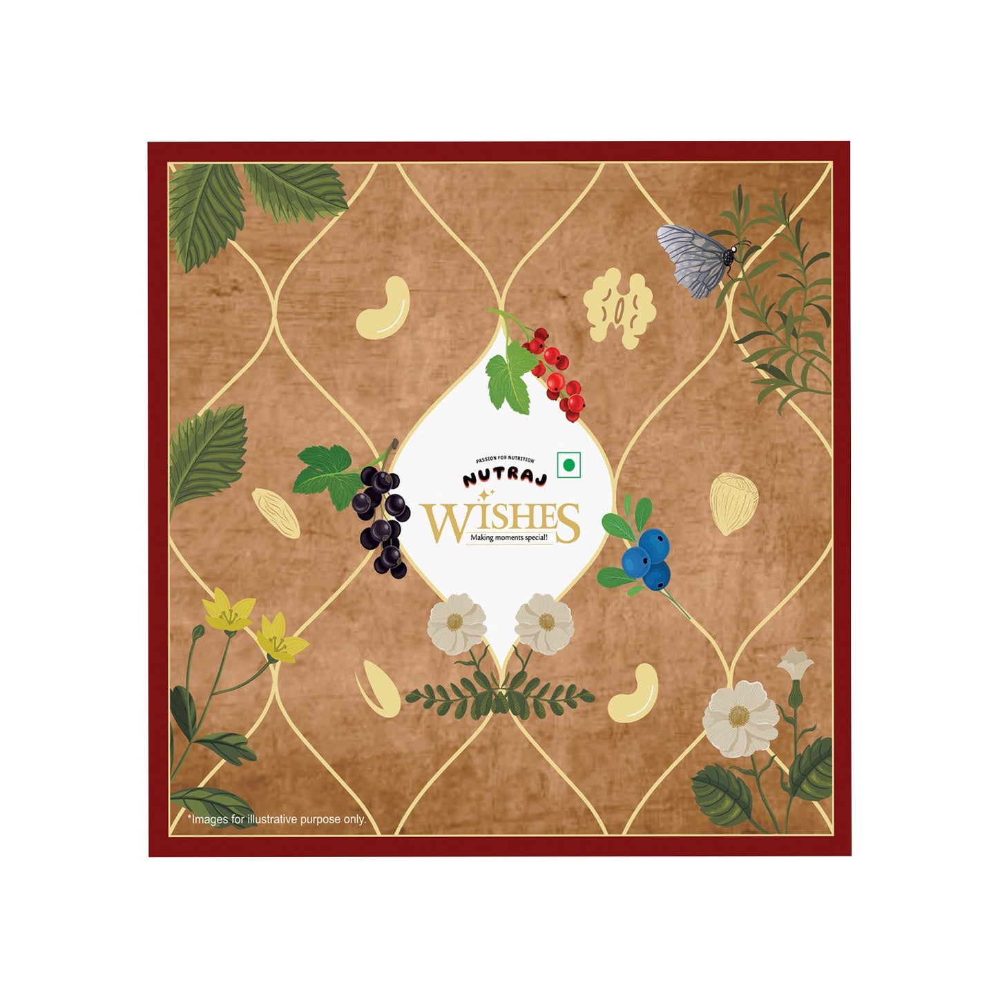 Nutraj Wishes Tradition & Treats 600g Diwali Gift Box |  GB-159