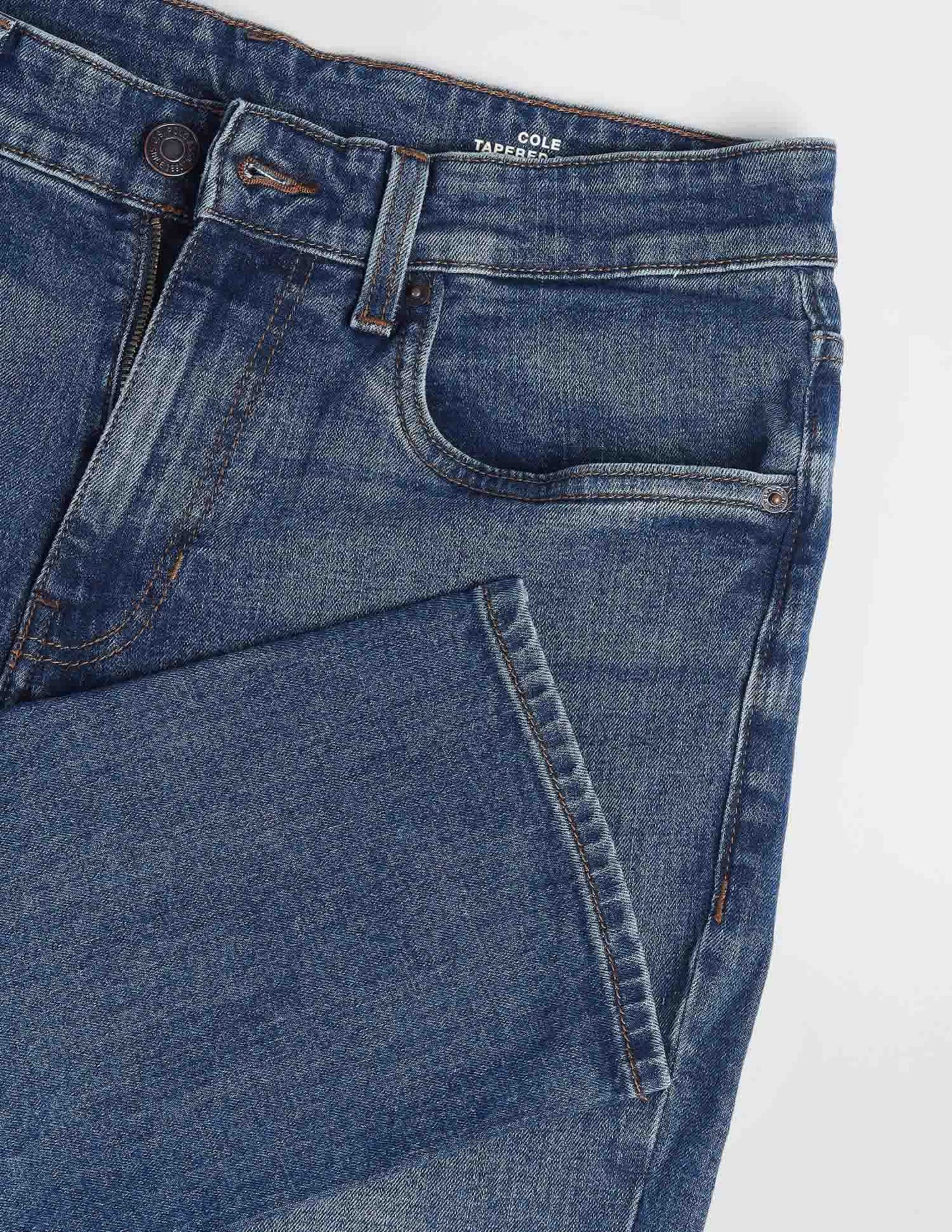 Cole Comfort Cropped Blue Jeans