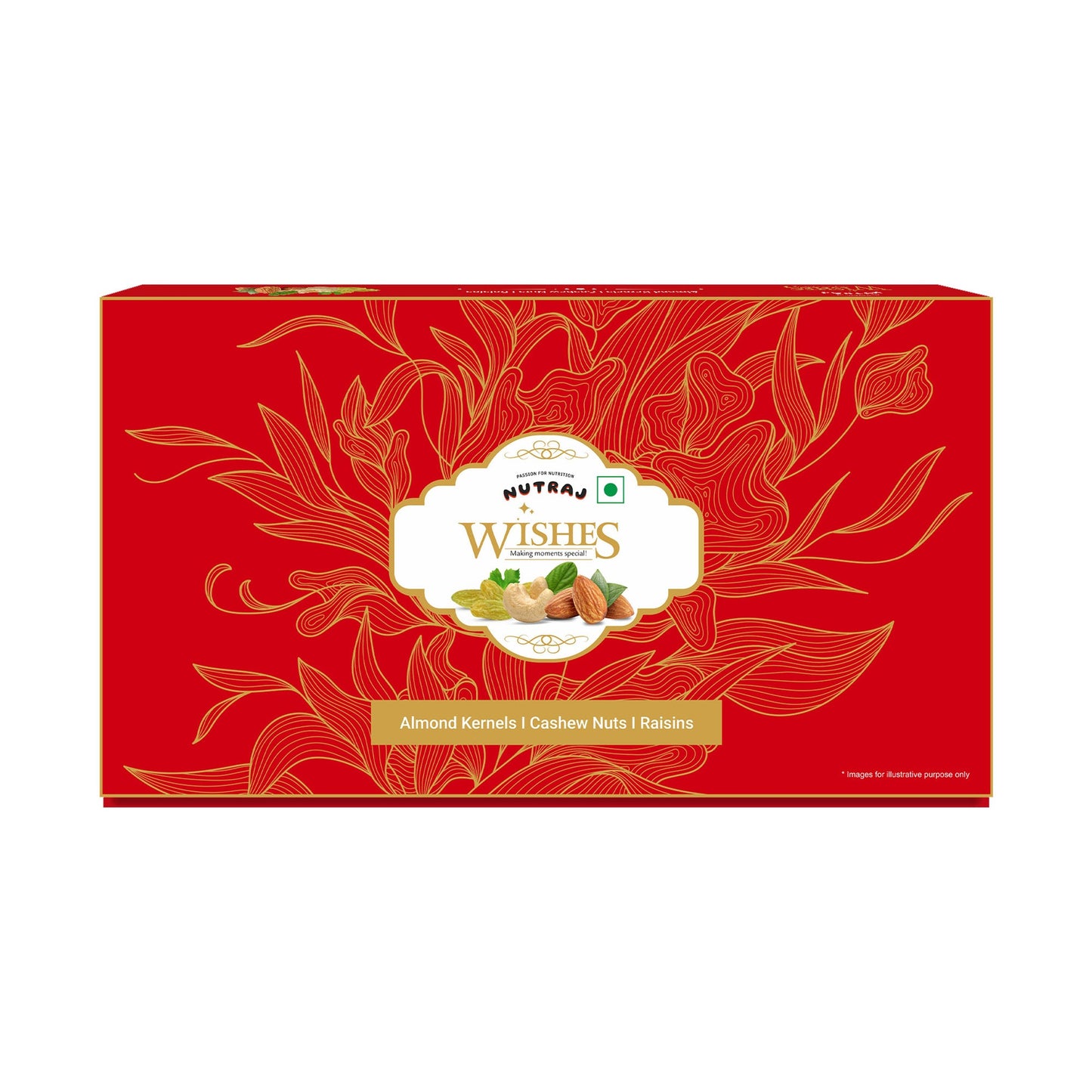 Nutraj Wishes Leafy Wispers 300g Diwali Gift Box | GB-152
