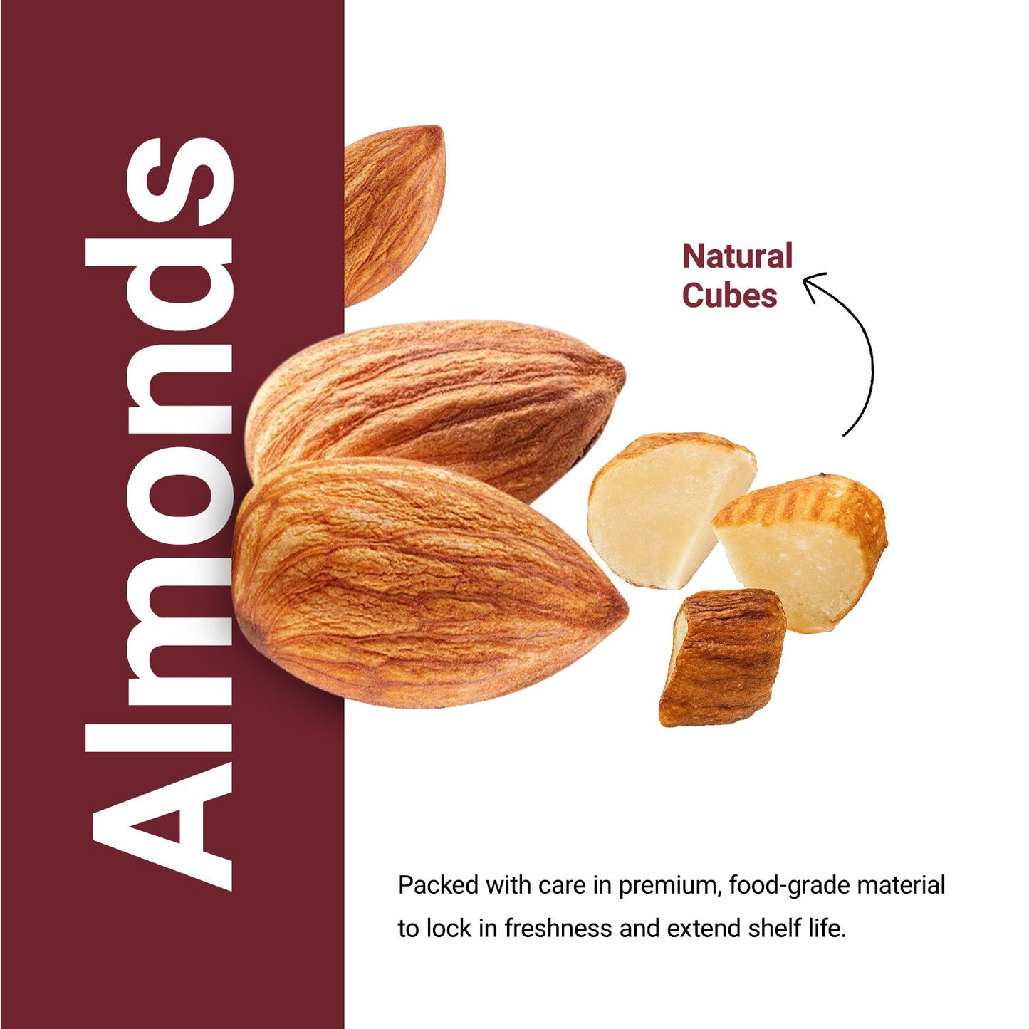 Almond Natural (Cube)