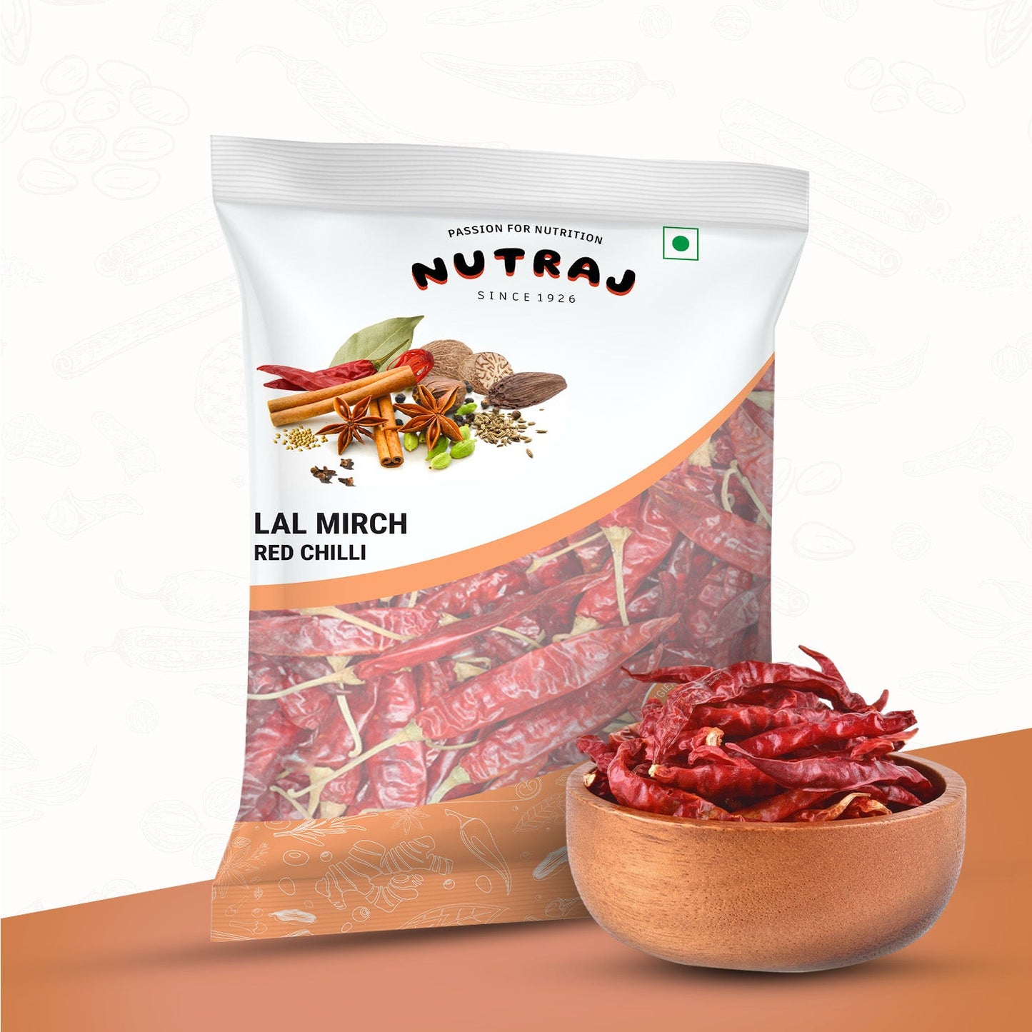 Nutraj Whole Red Chilli (Sabut Lal Mirch) 200g
