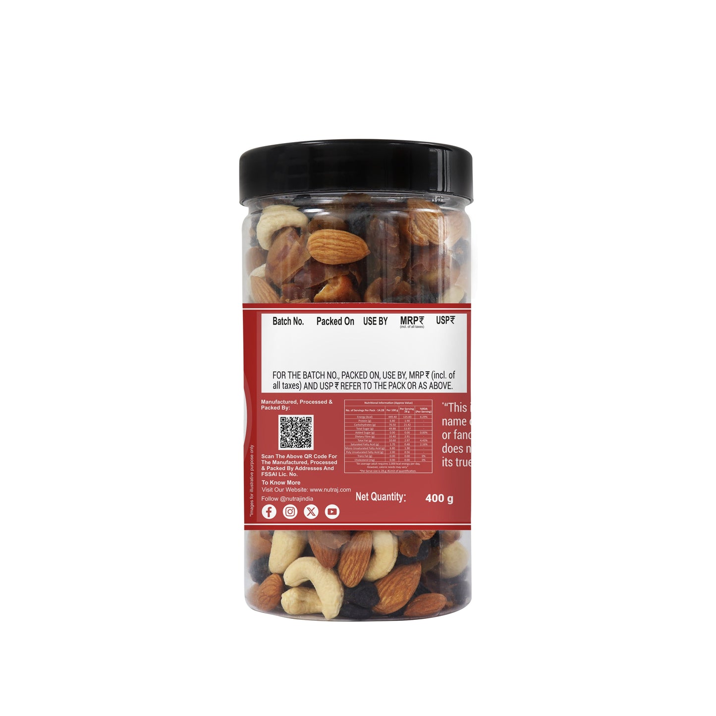 Nutraj Classic Panchmeva Mix 400 g Jar