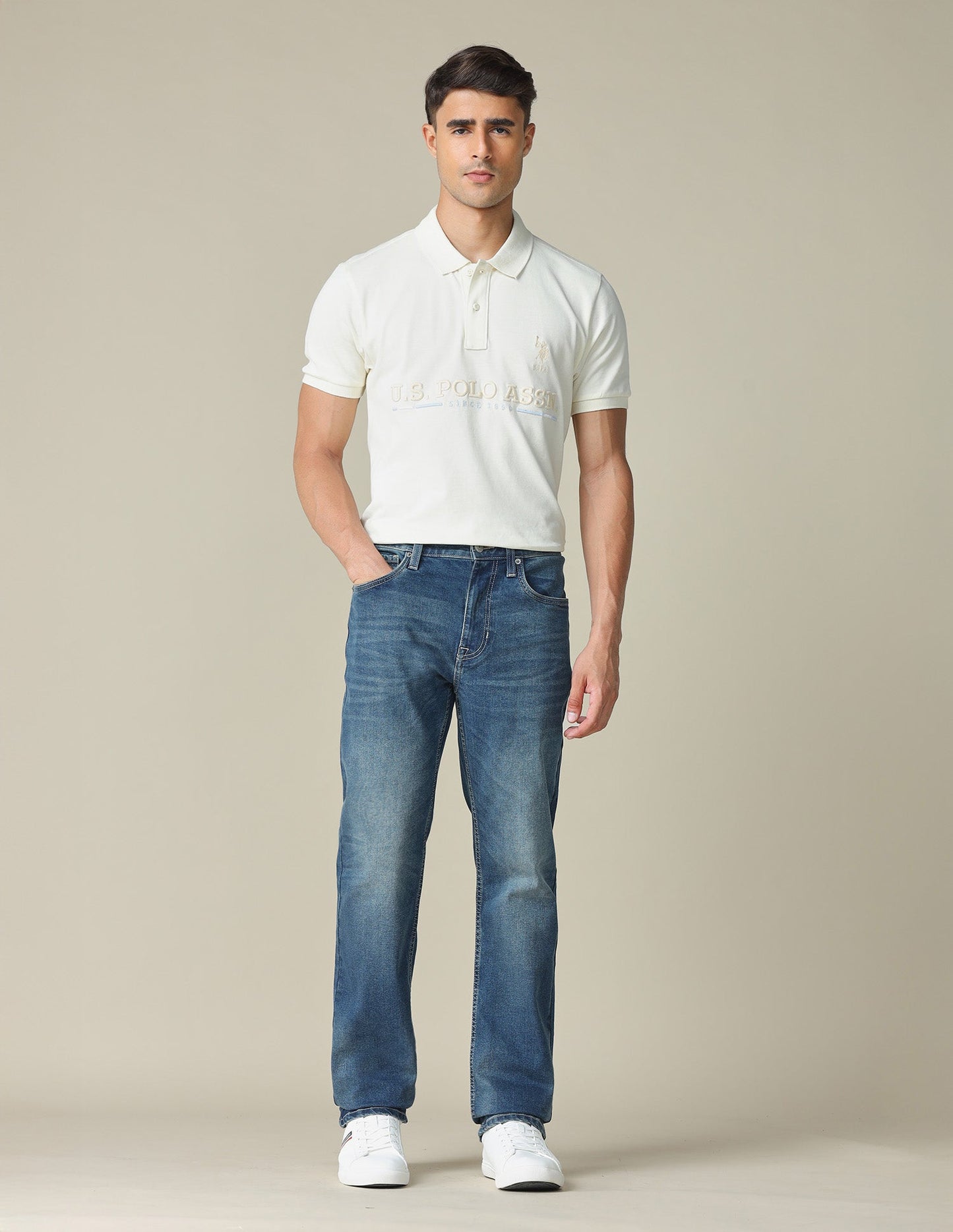 Harold Slim Straight Fit Blue Jeans
