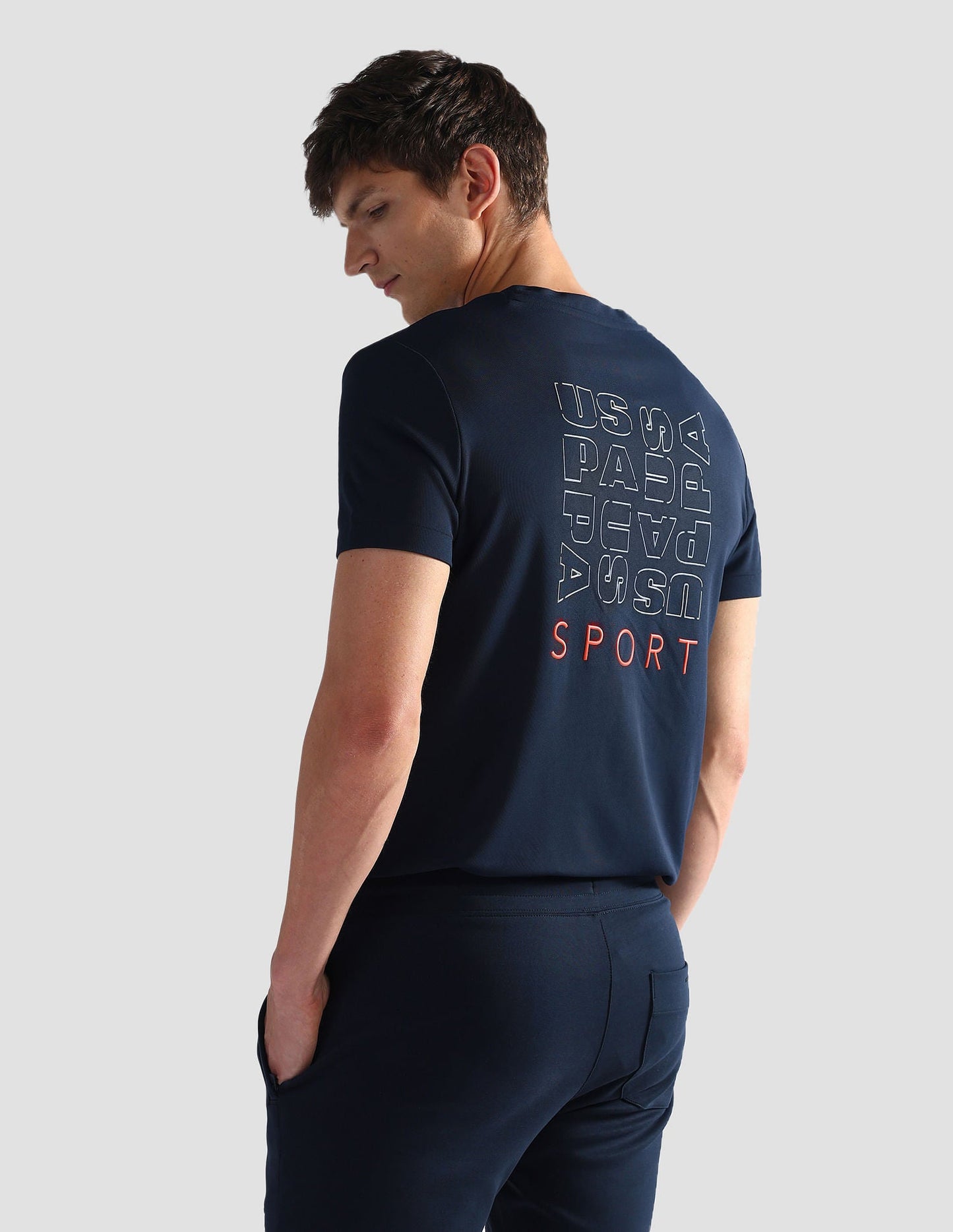 Brand Print Slim Fit Active T-Shirt