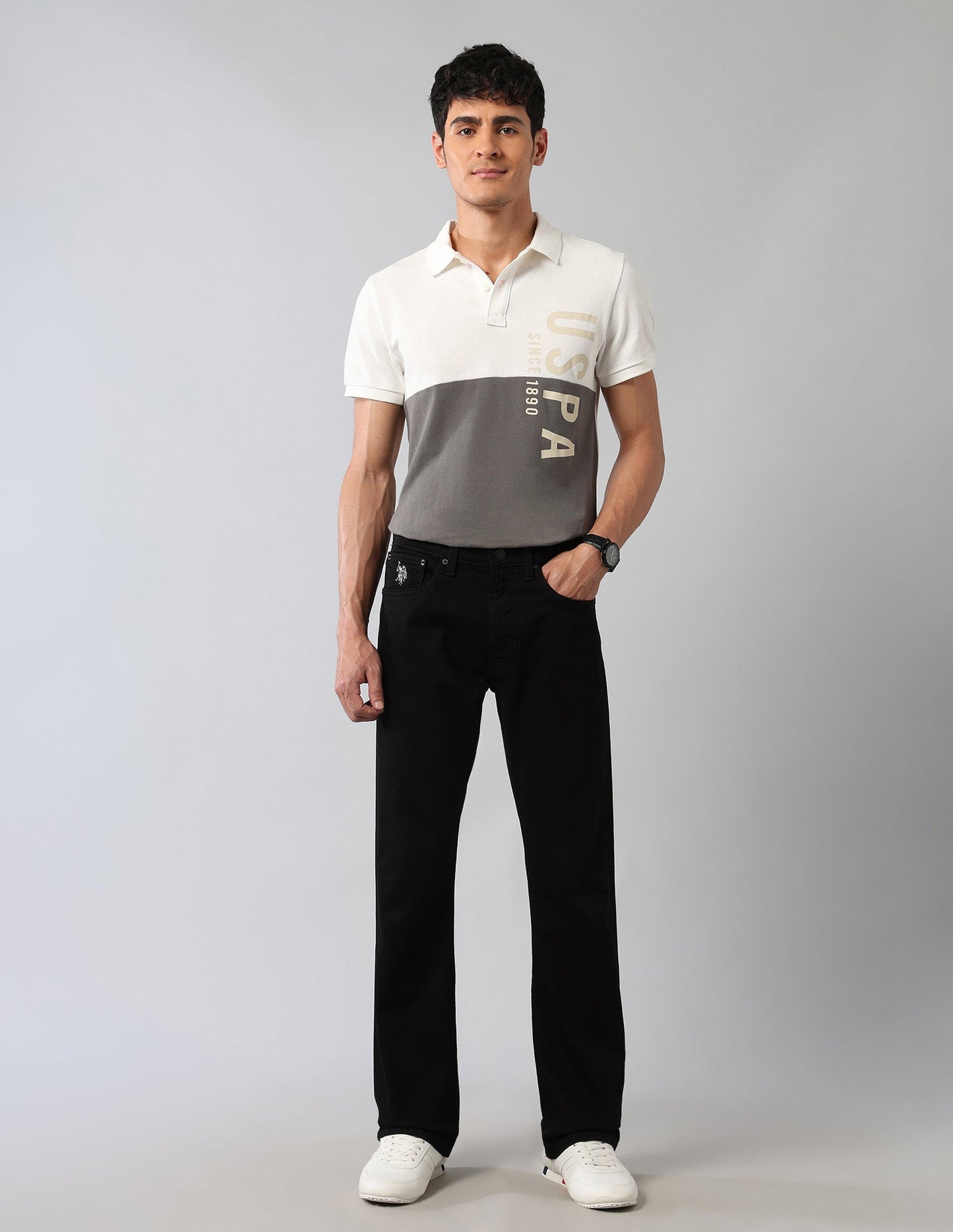Connor Bootcut Fit Black Jeans