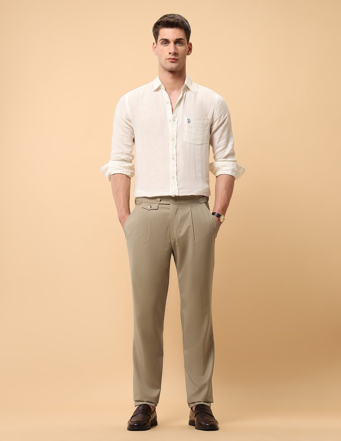 Pacho X Riley Straight Pleated Trousers