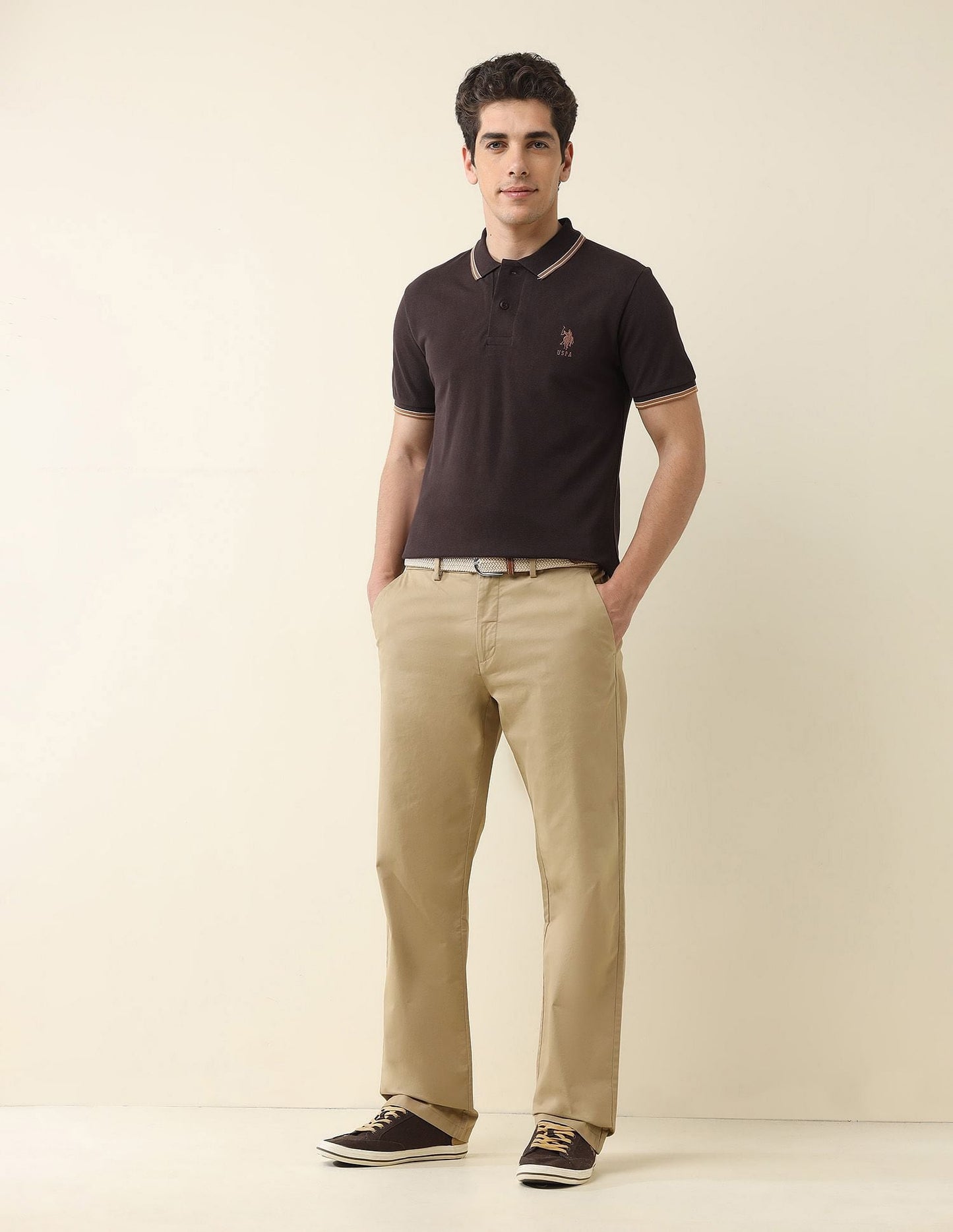 Slim Fit Solid Polo Shirt
