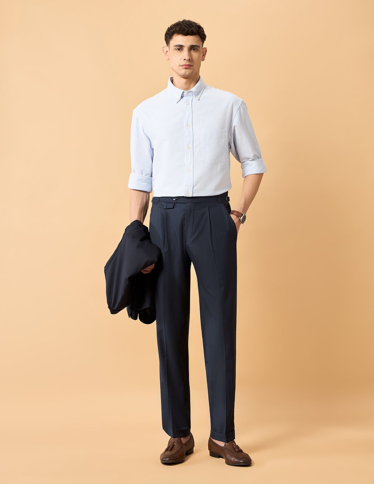 Pacho X Riley Straight Pleated Trousers