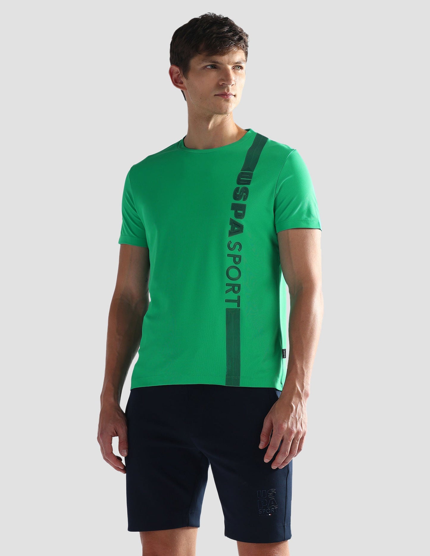 Brand Stripe Honeycomb T-Shirt
