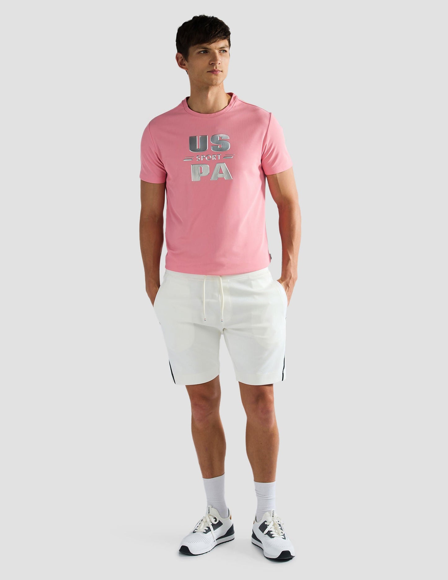 Brand Print Slim Fit Active T-Shirt