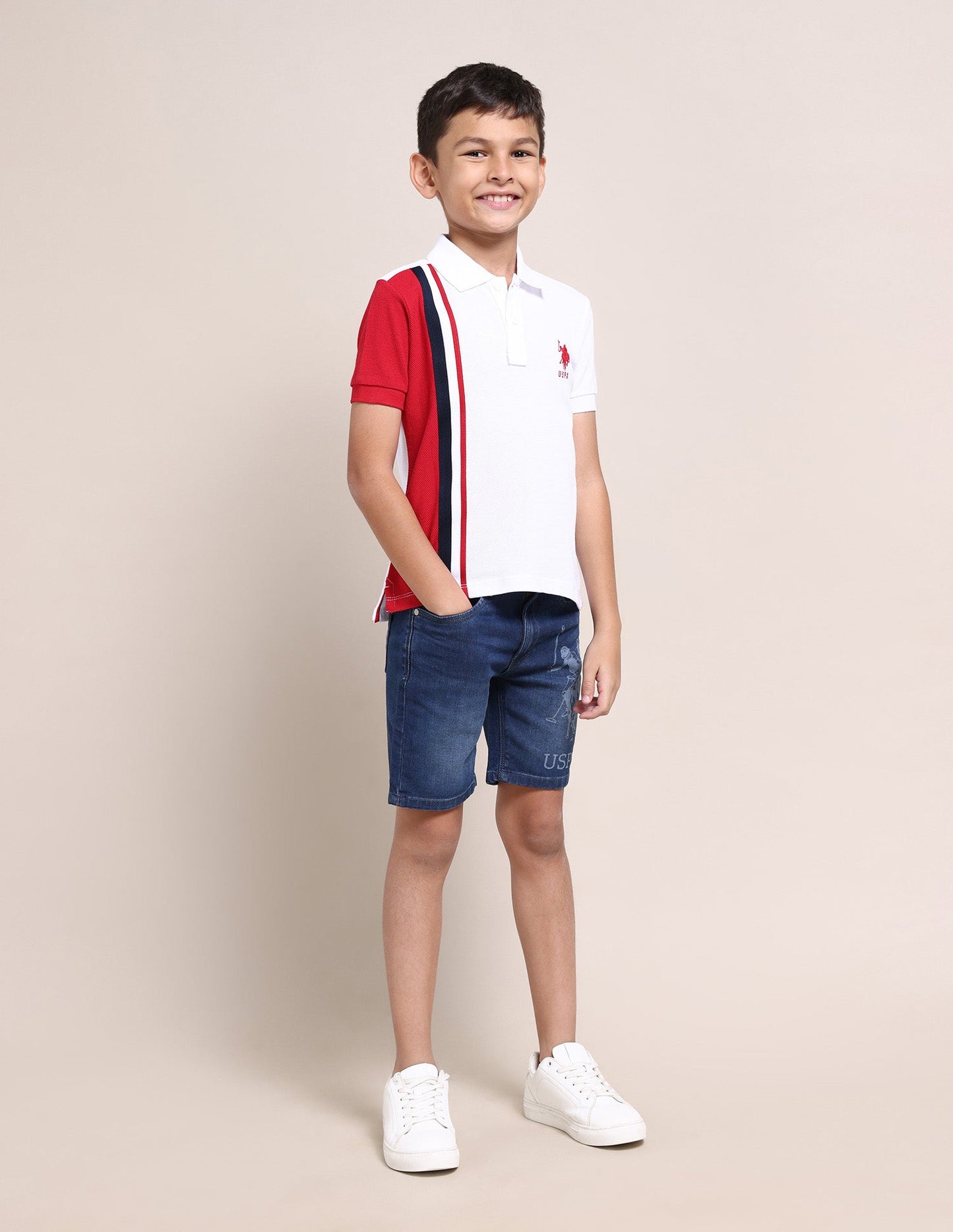 Regular fit Colour blocked Polo Shirt