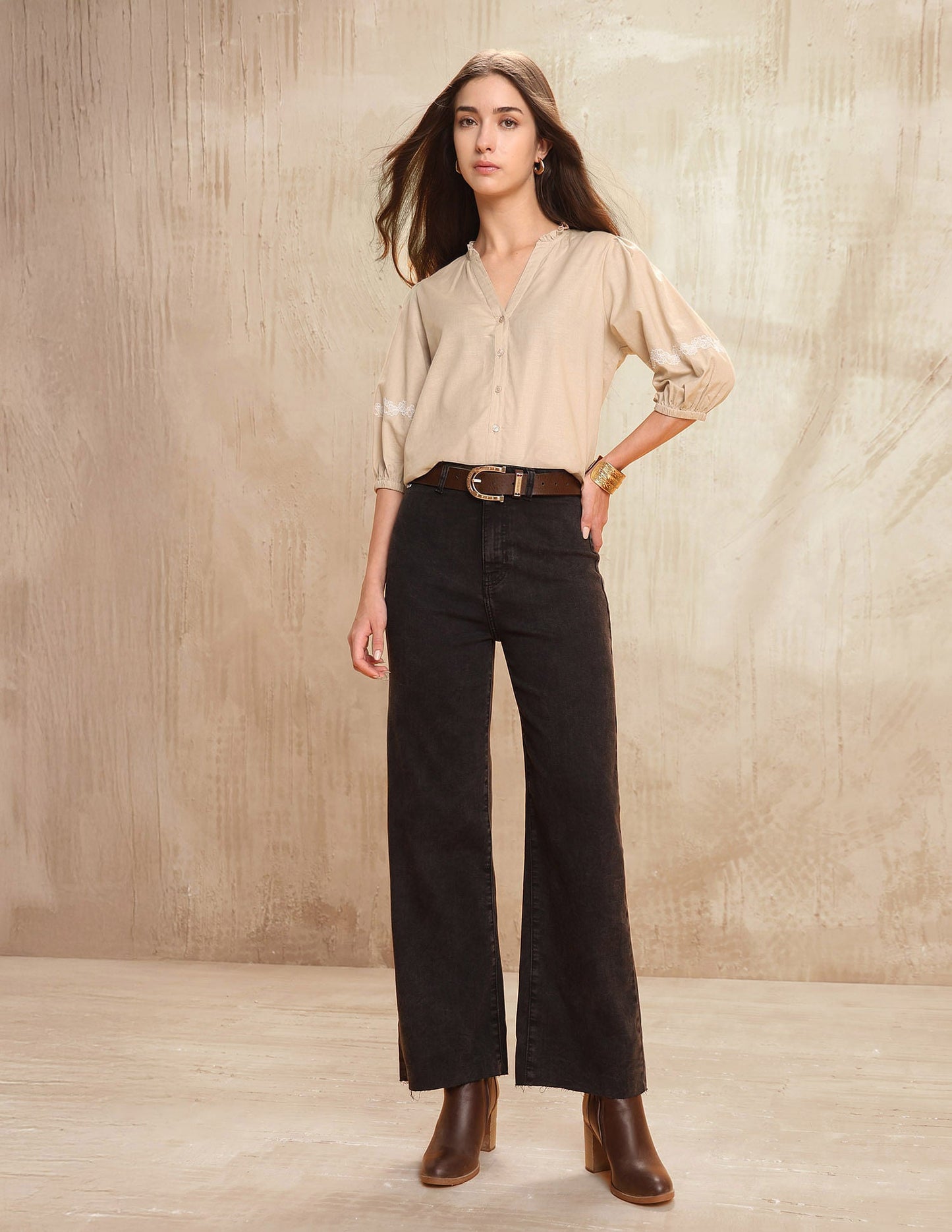 Solid Regular Fit Top