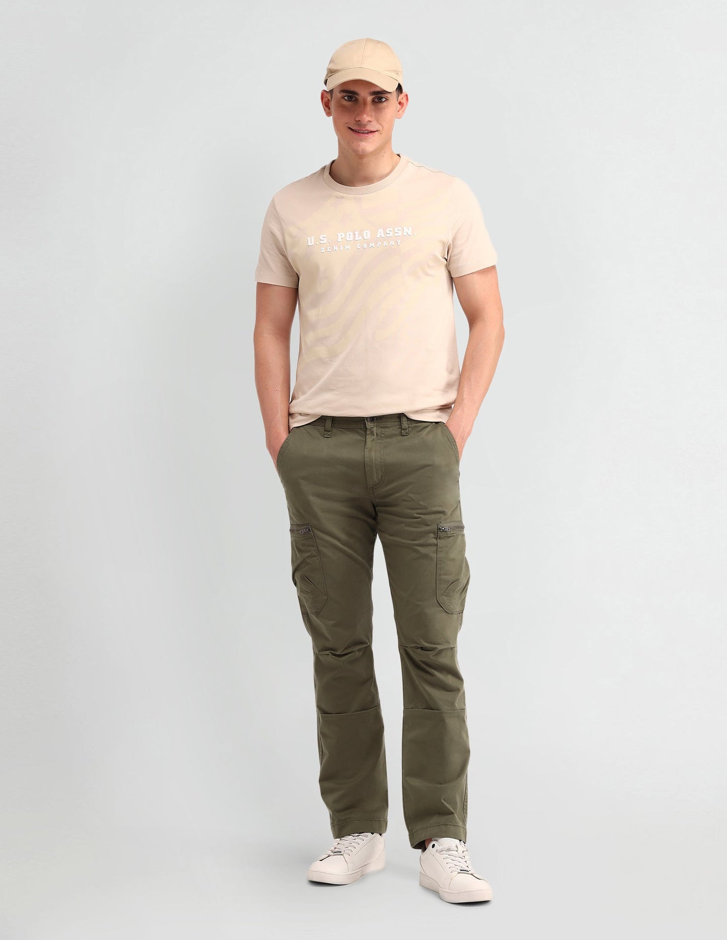 Straight Solid Trousers