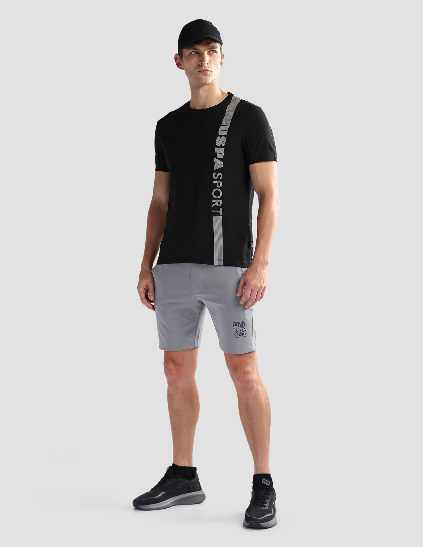 Brand Stripe Honeycomb T-Shirt