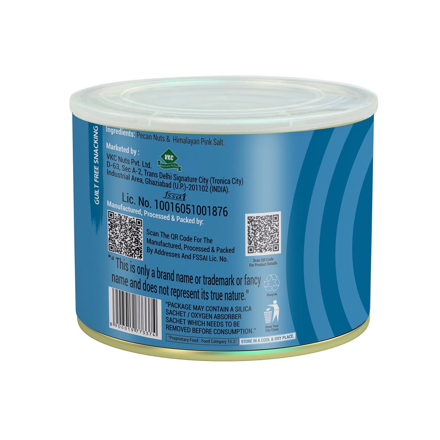 Nutraj Snackrite Roasted & Salted Pecan Nuts 80 g Tin