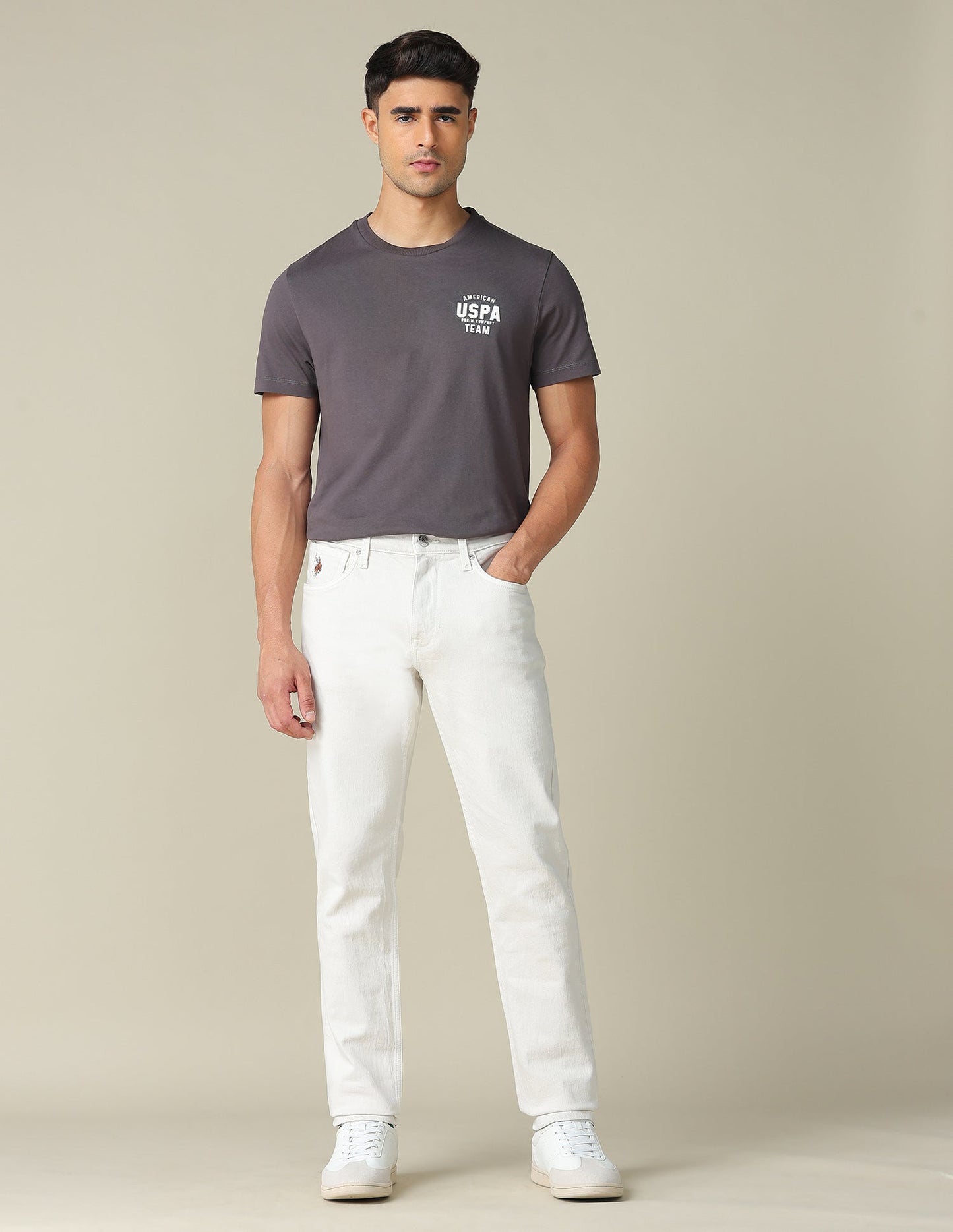 Harold Slim Straight Fit Mid Rise Jeans