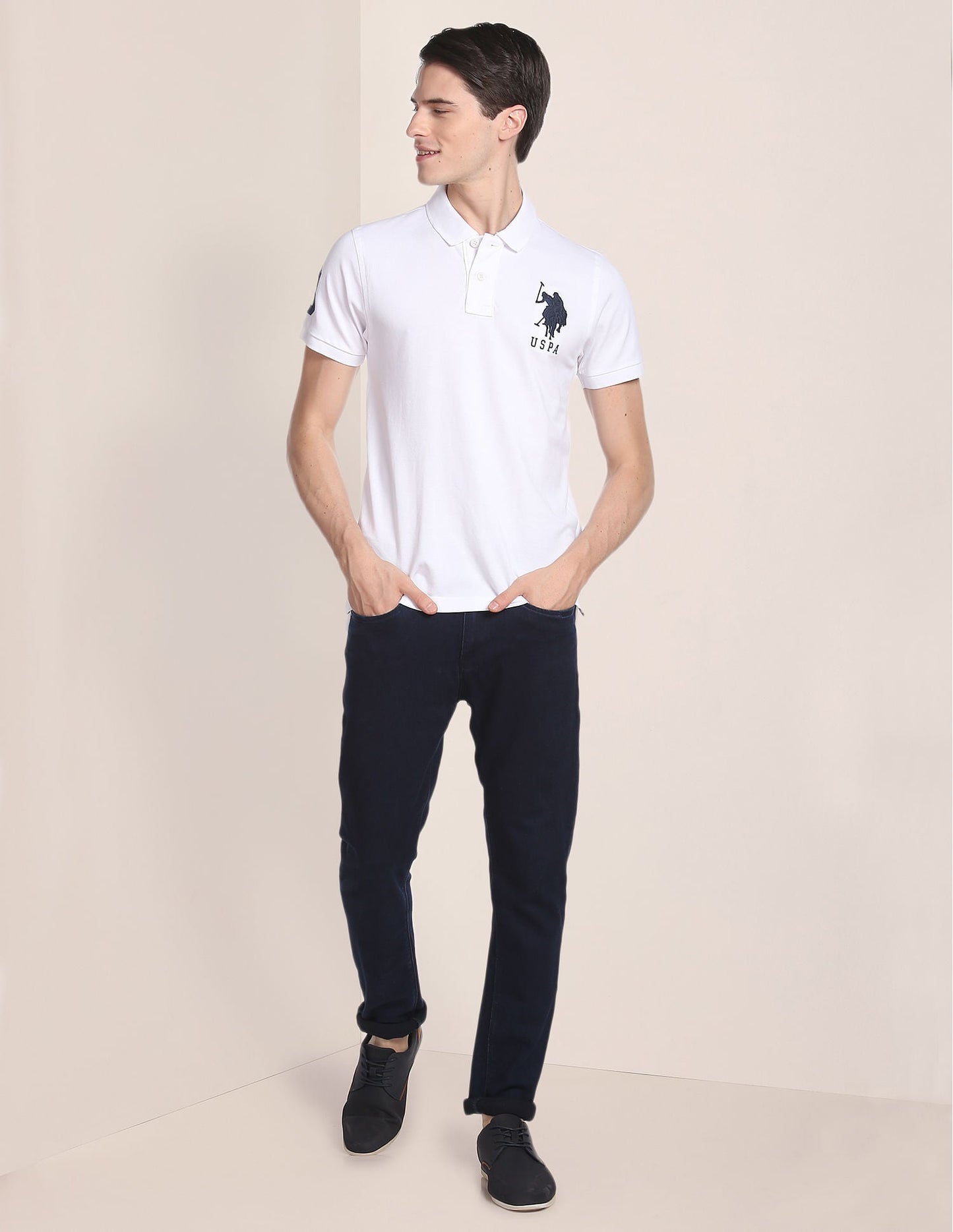 Compact Cotton Logo Polo Shirt