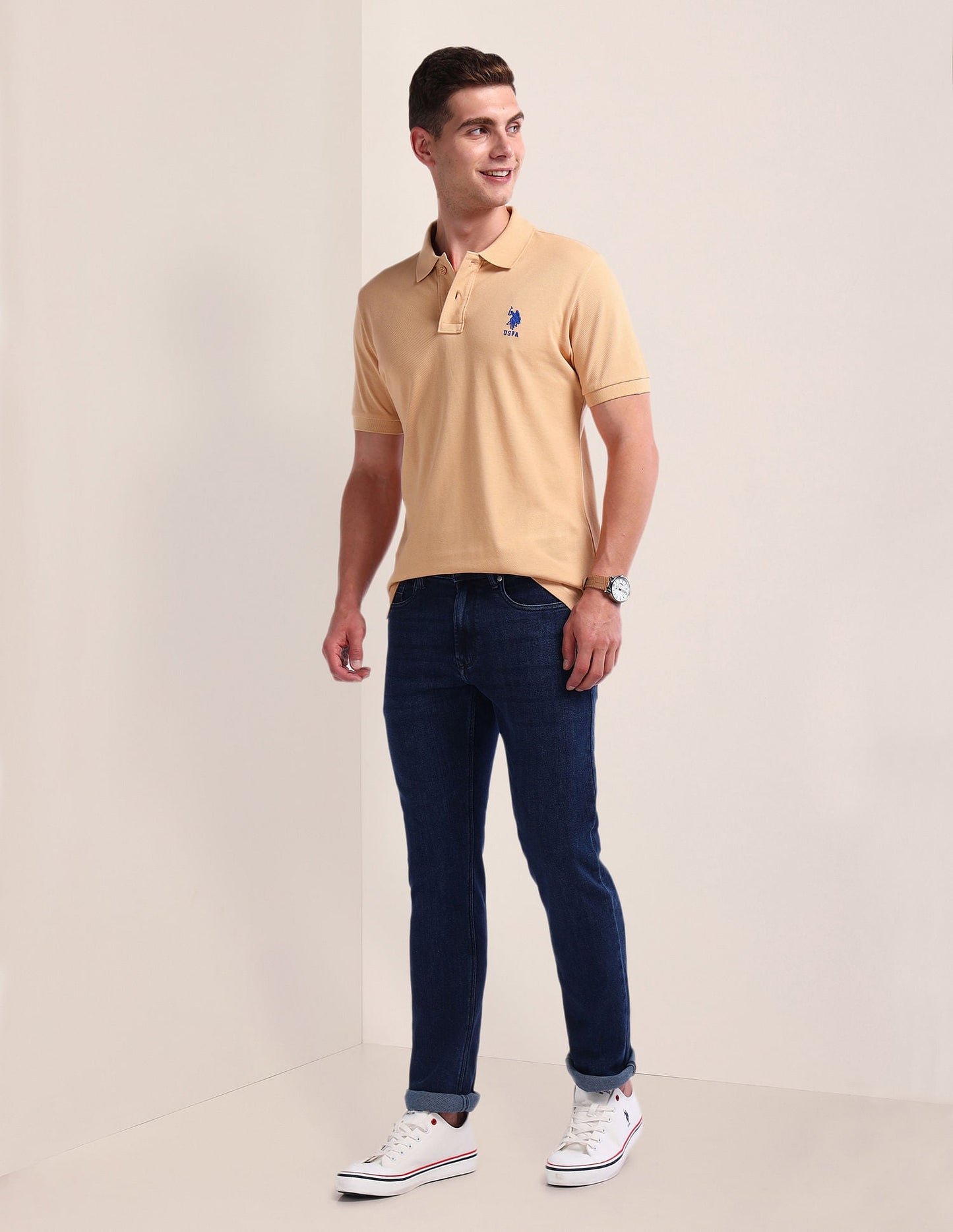 Solid Slim Fit Polo Shirt