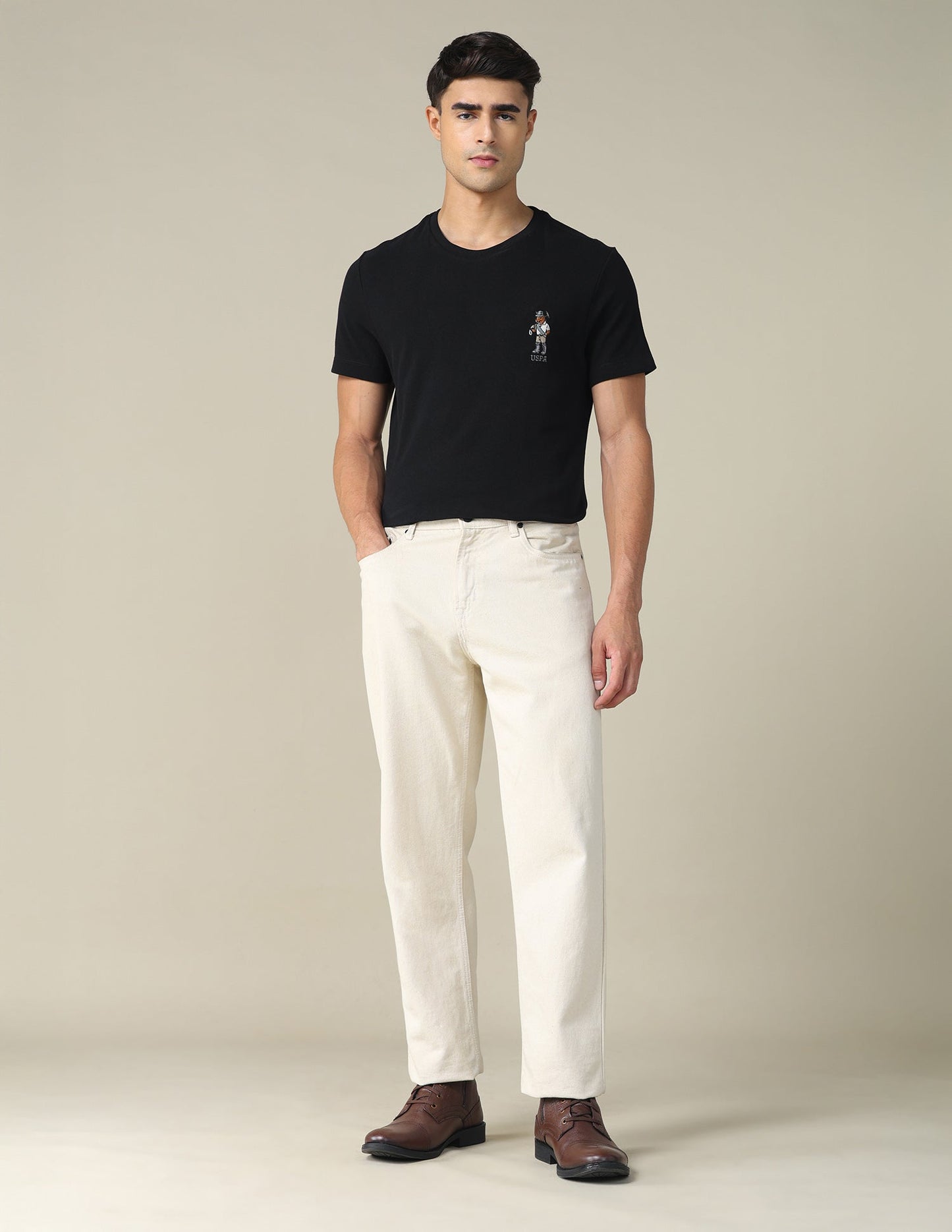 Regular Fit Solid T-shirt
