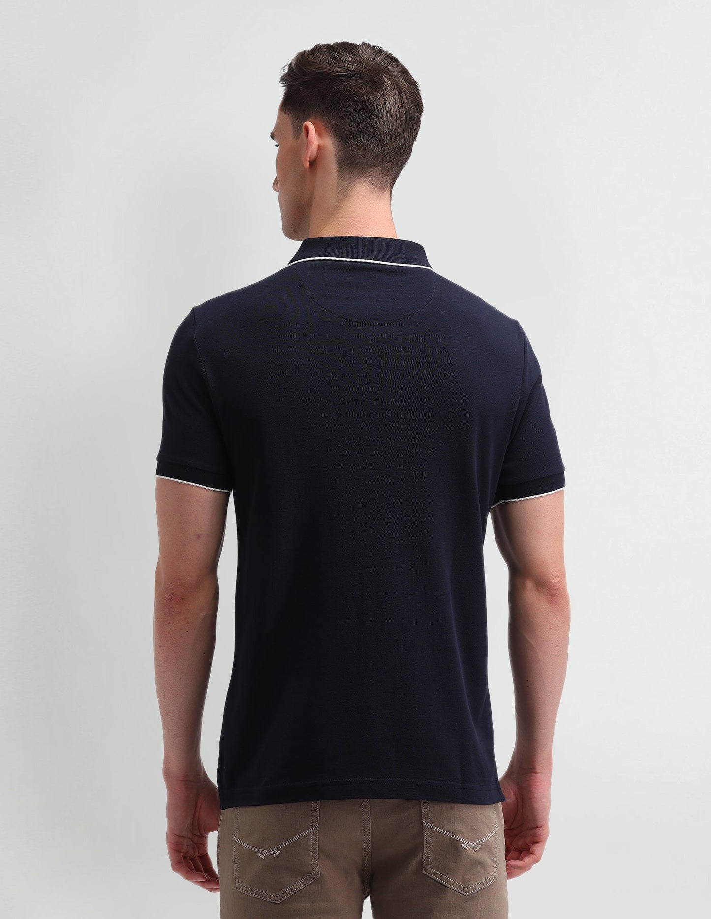 Brand Printed Cotton Polo Shirt