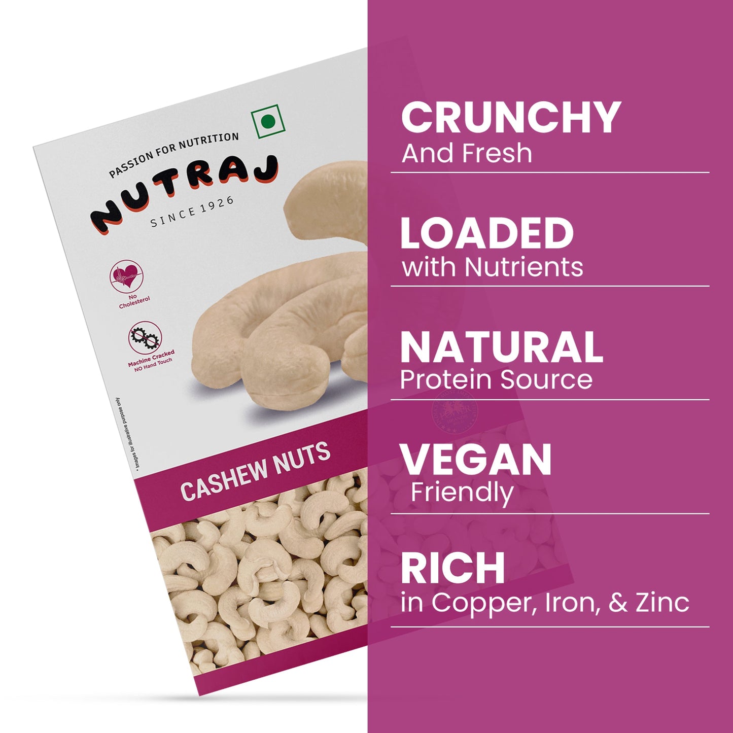 Nutraj Cashew Nuts 200gm (W240)