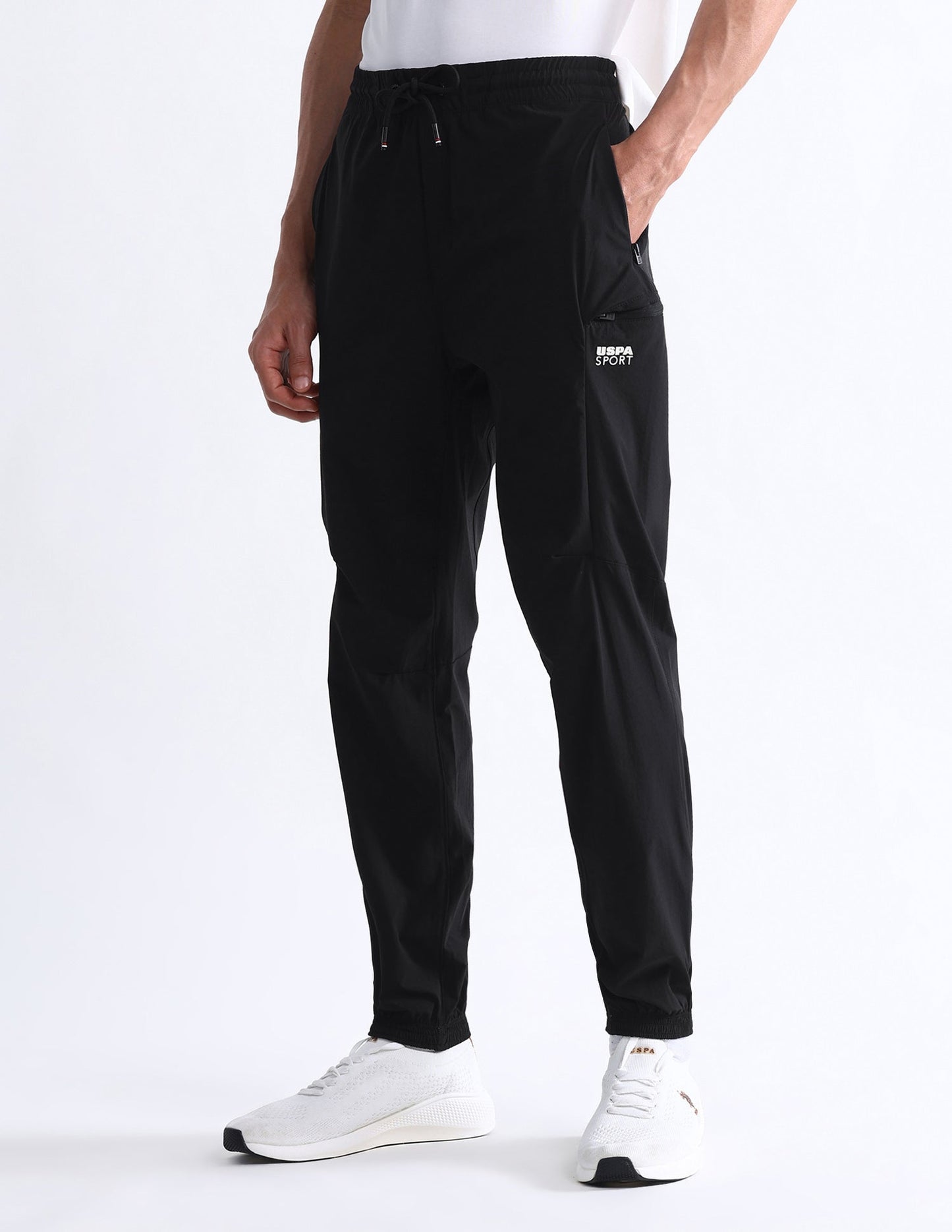 Solid Slim Fit Active Joggers