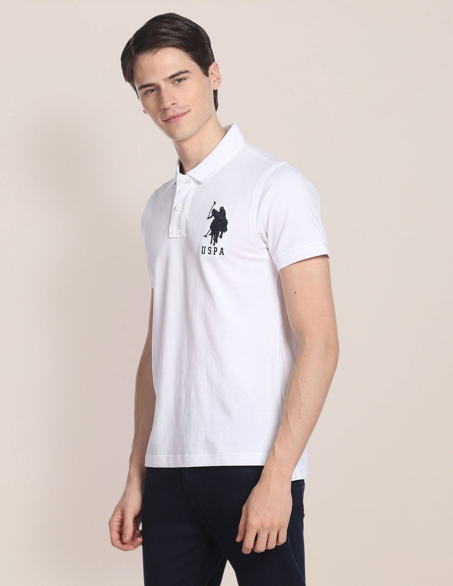 Compact Cotton Logo Polo Shirt