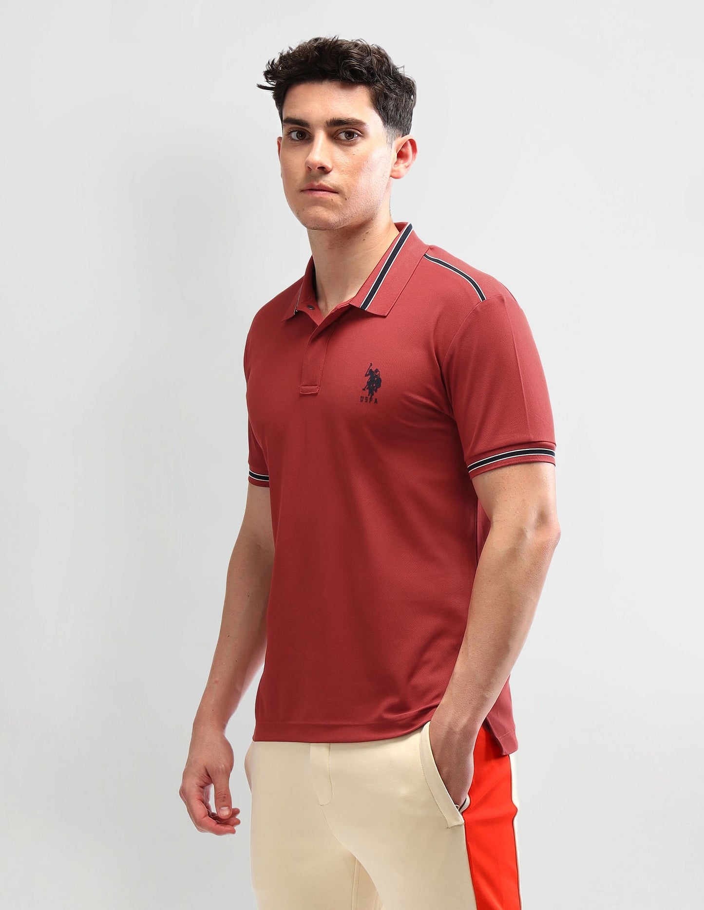 Slim Fit Solid Polo Shirt