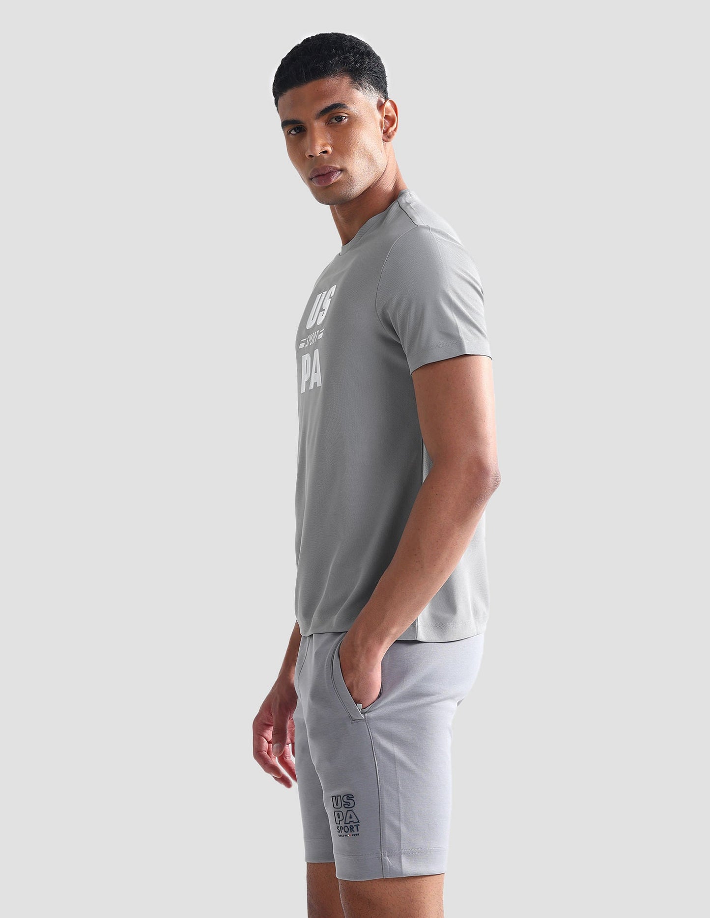 Brand Print Slim T-Shirt