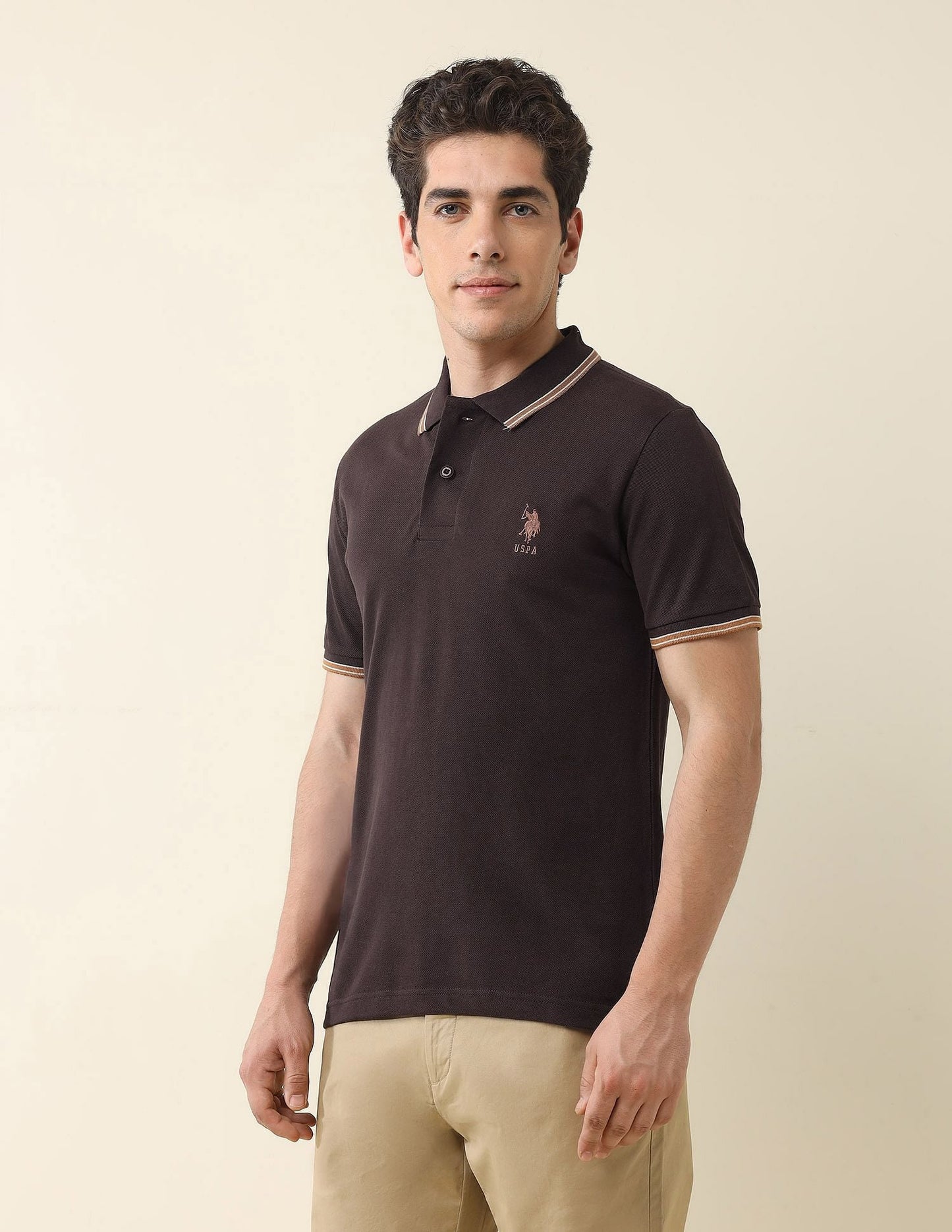 Slim Fit Solid Polo Shirt