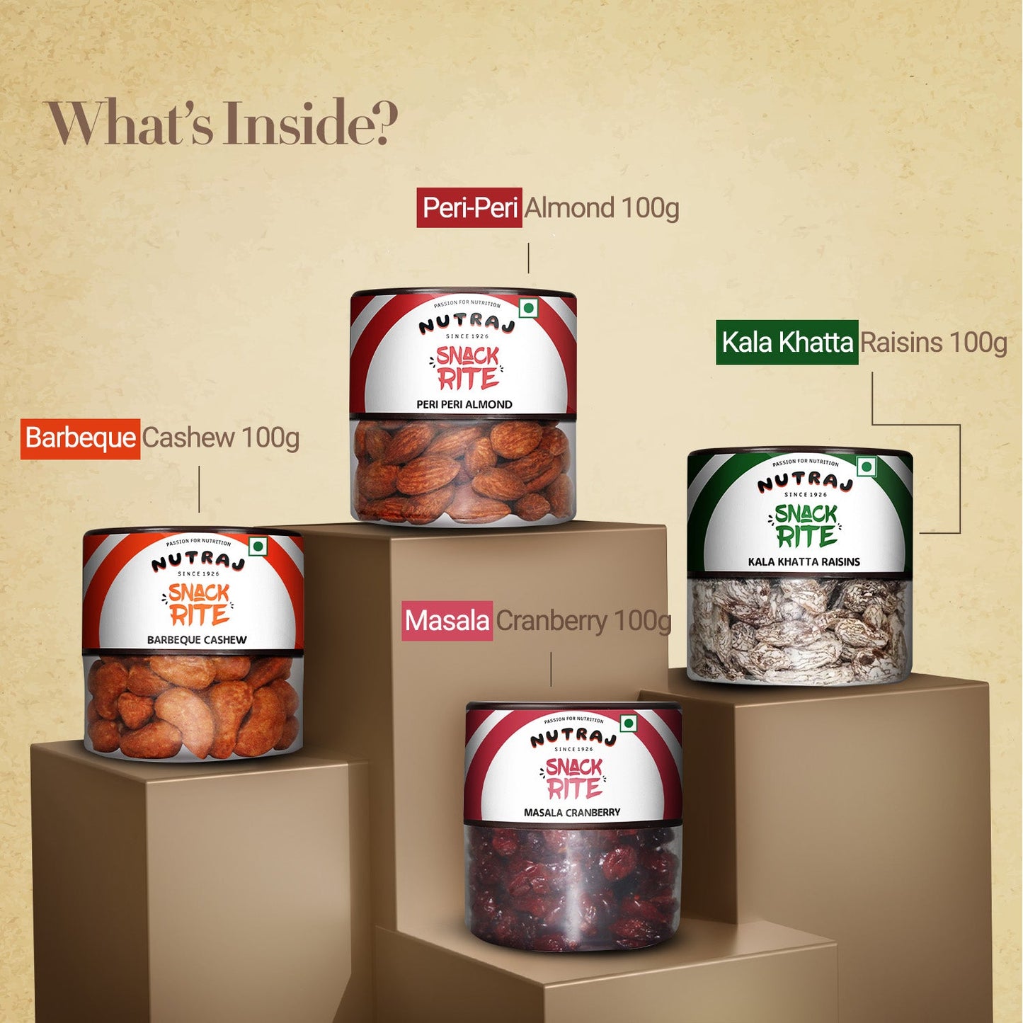 Nutraj Wishes Flavor Fusion 400g Diwali Gift Box |  GB-155