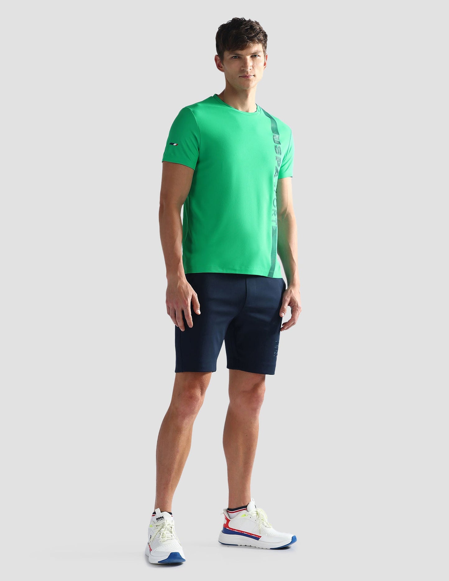 Brand Stripe Honeycomb T-Shirt
