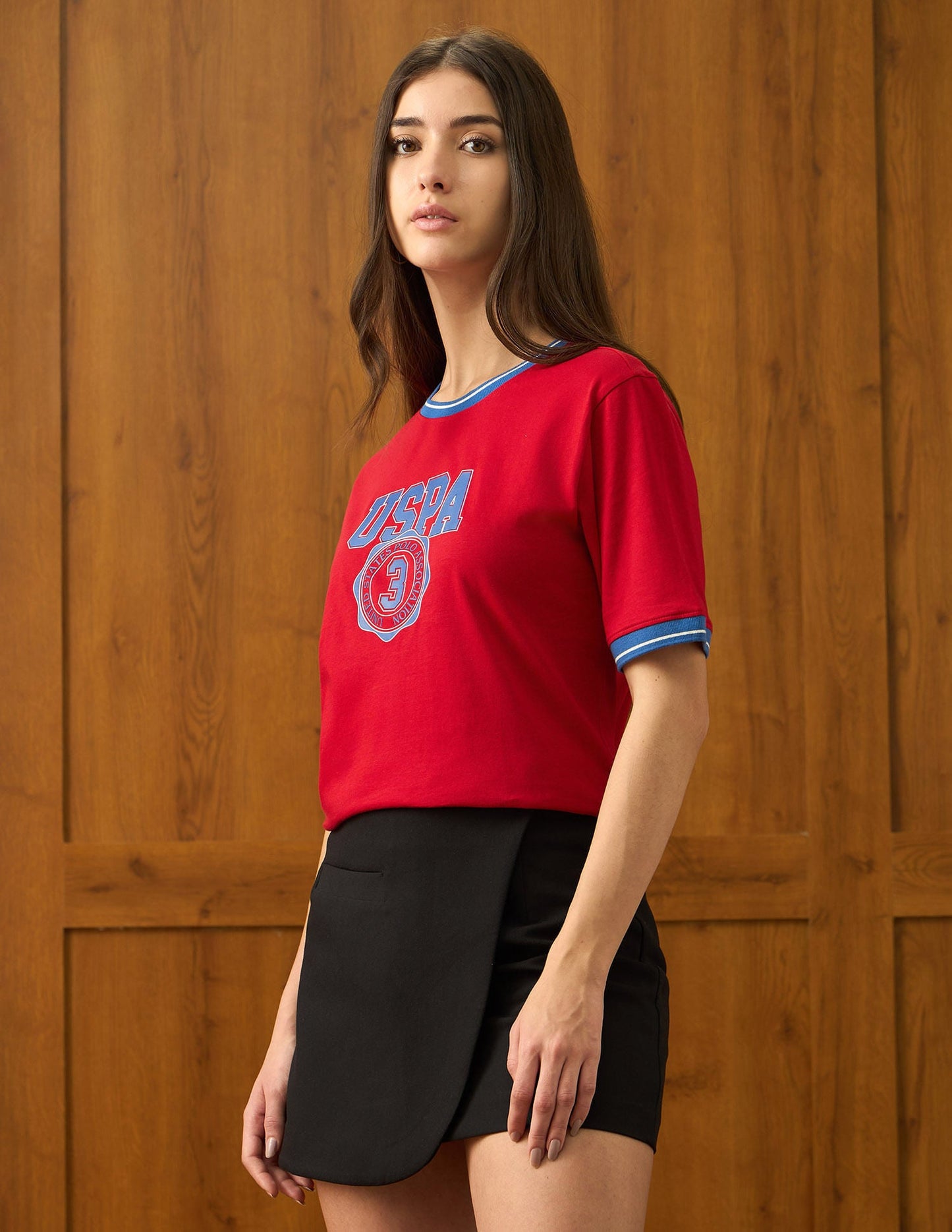 Brand Printed Boxy T-Shirt