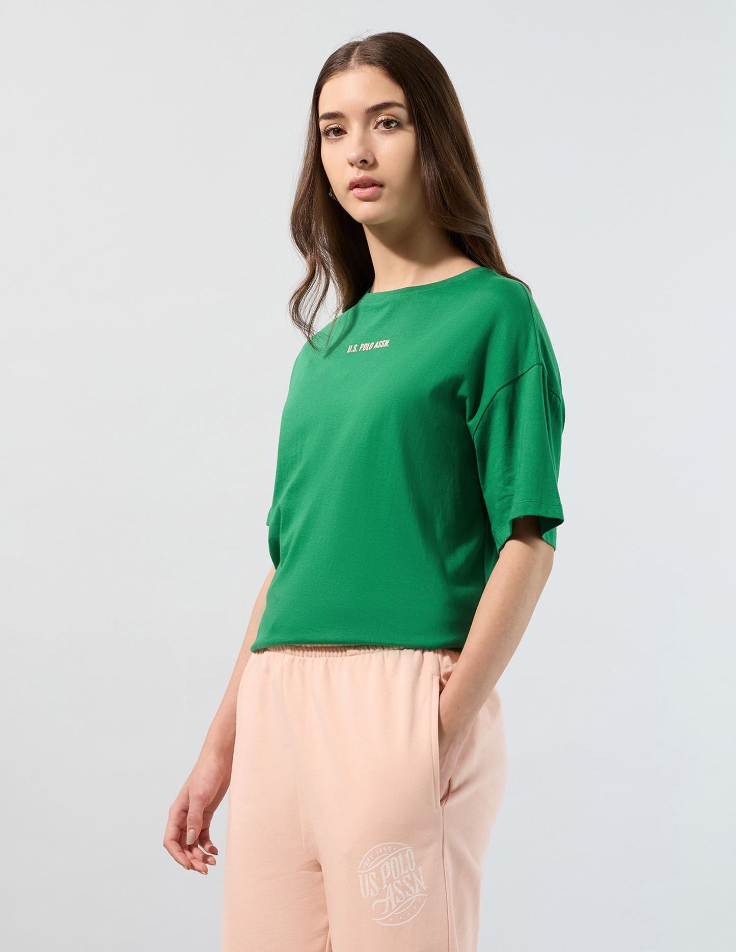 On The Go Brand Printed Boyfriend Fit T-Shirt