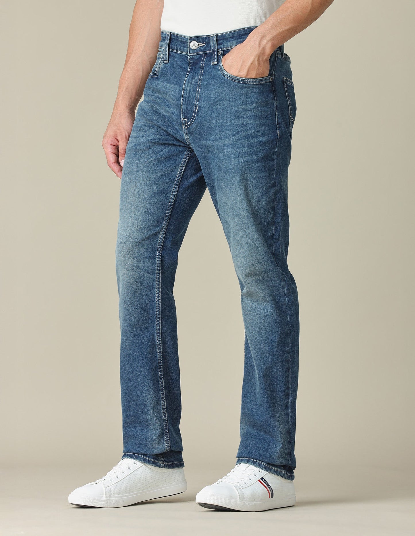 Harold Slim Straight Fit Blue Jeans