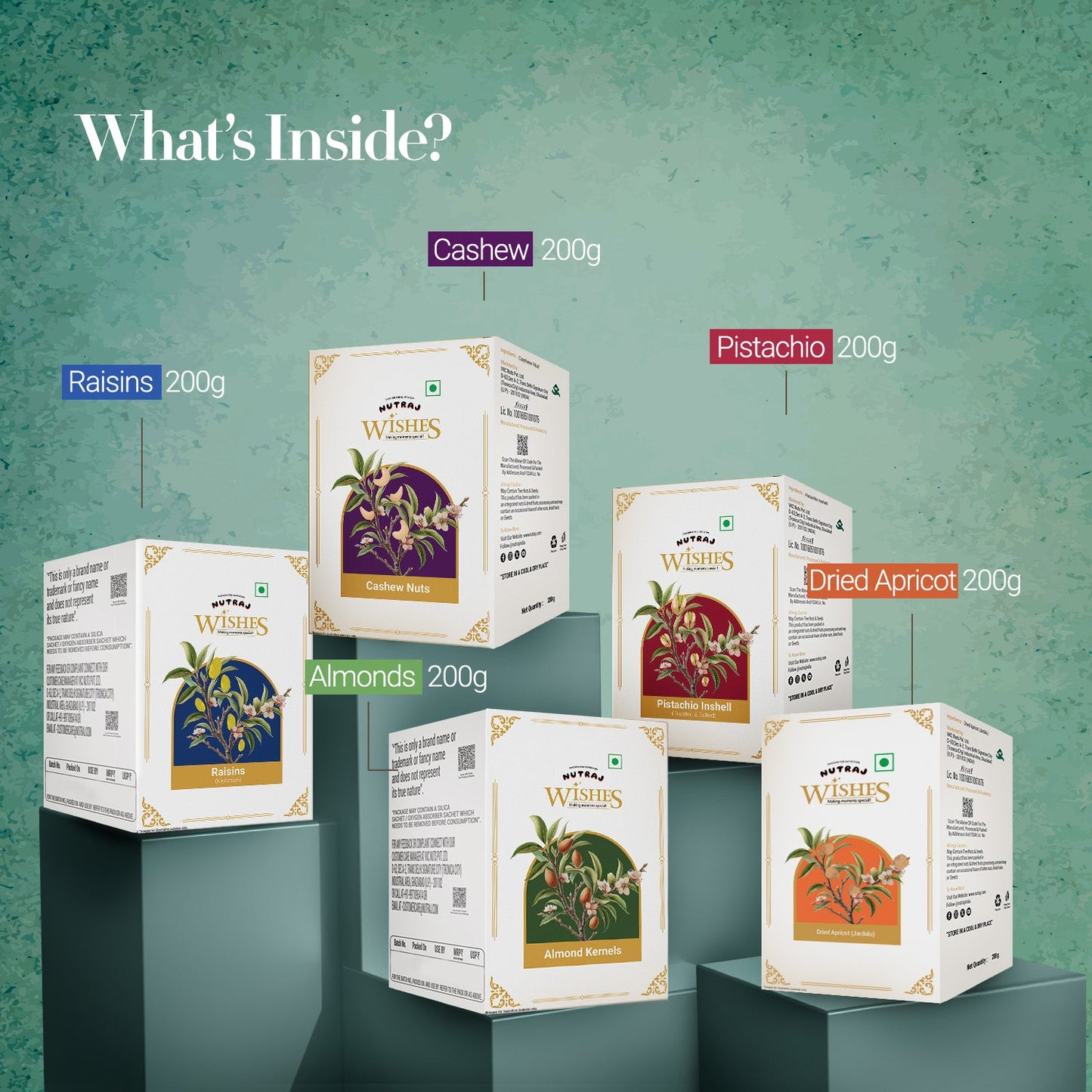Nutraj Wishes Regal Tradition 1 Kg Diwali Gift Box | GB-158
