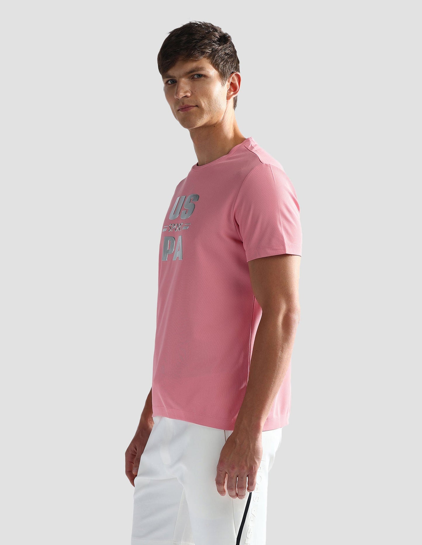 Brand Print Slim Fit Active T-Shirt