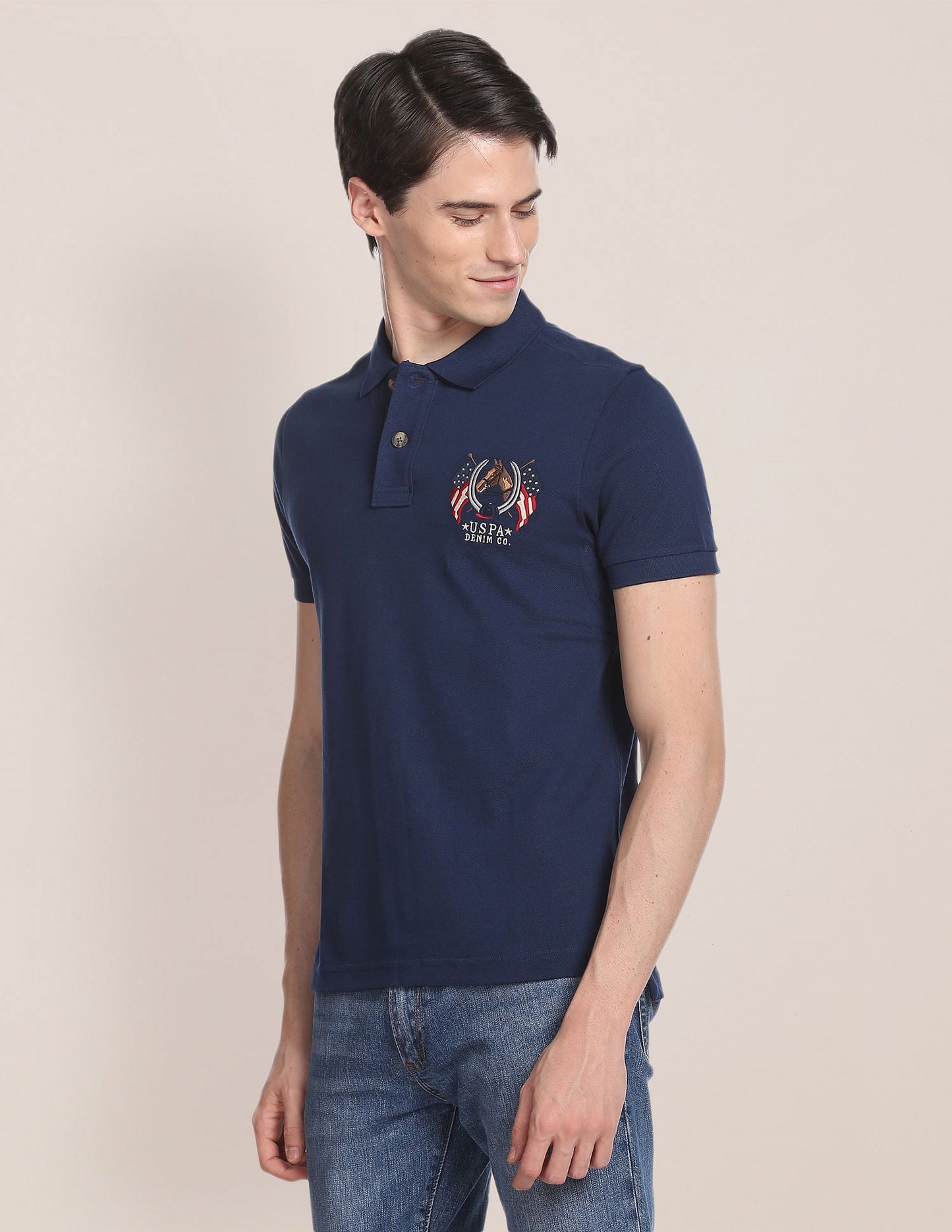 Cotton Solid Polo Shirt